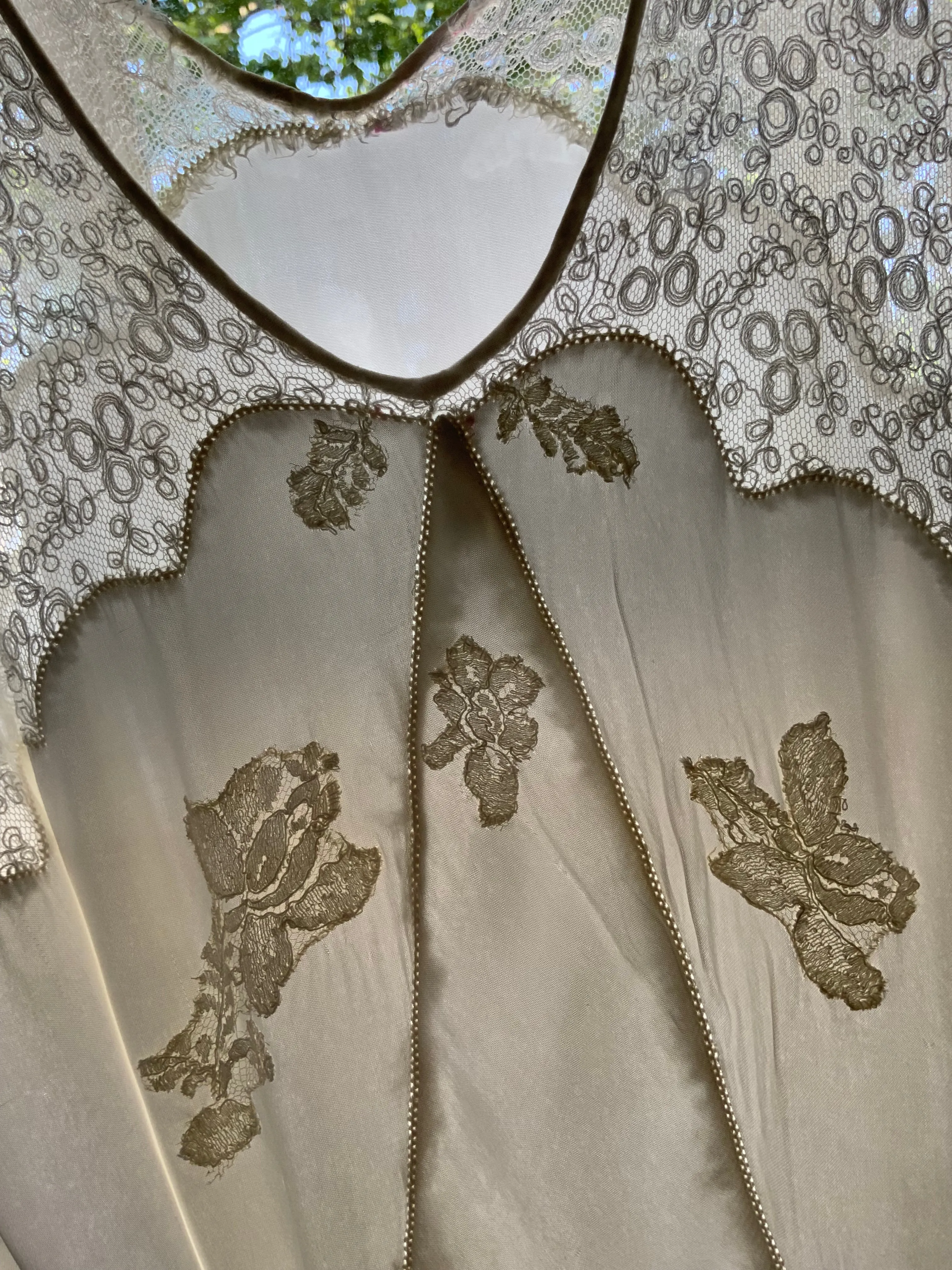 Silk White Bridal Nightgown - 50s - 50AG