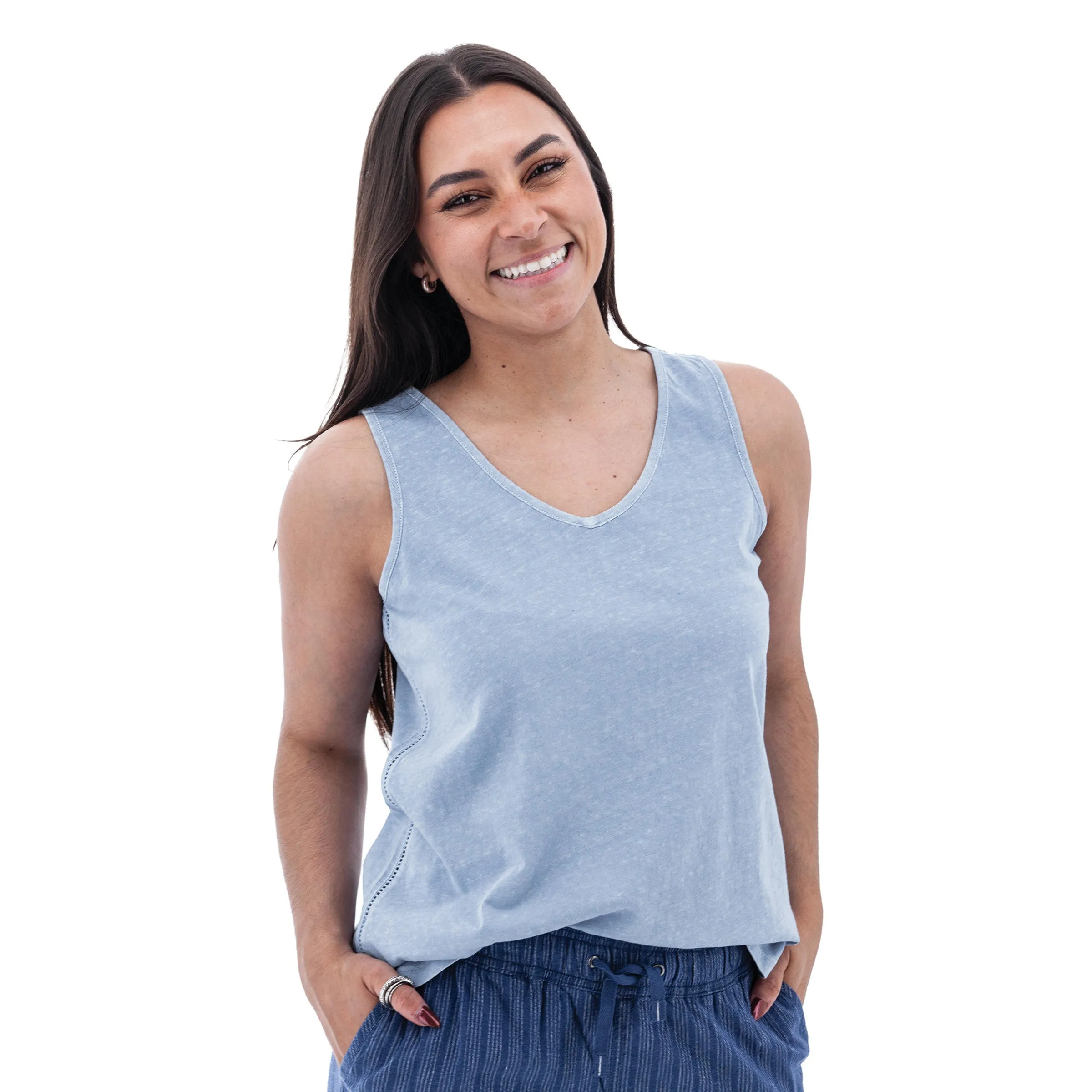 Simone V-Neck Tank Top - M169135