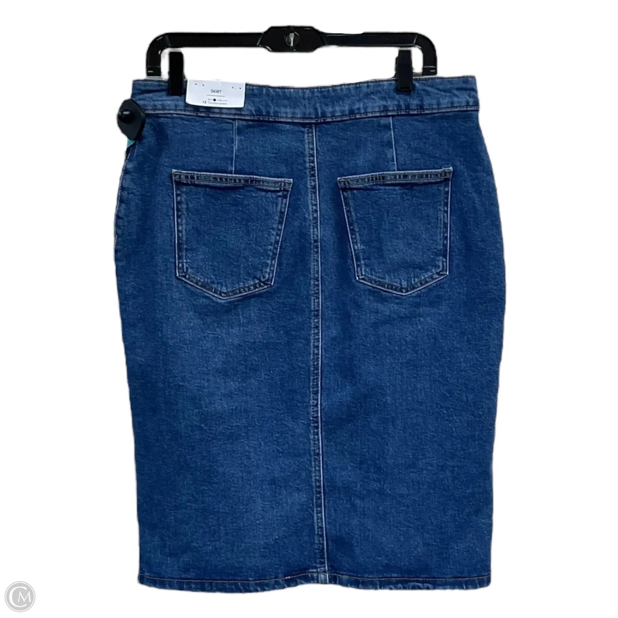Skirt Midi By Maurices In Blue Denim, Size: L