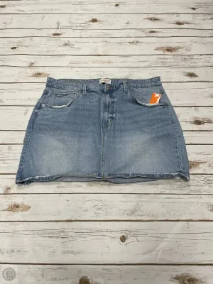 Skirt Mini & Short By Universal Thread In Blue Denim, Size: 16