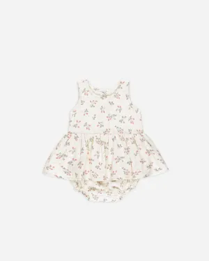 Skirted Tank Romper || Strawberries