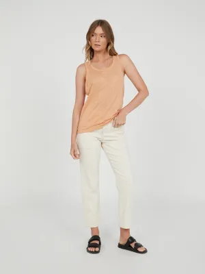 Slouchy Linen Tank Toast