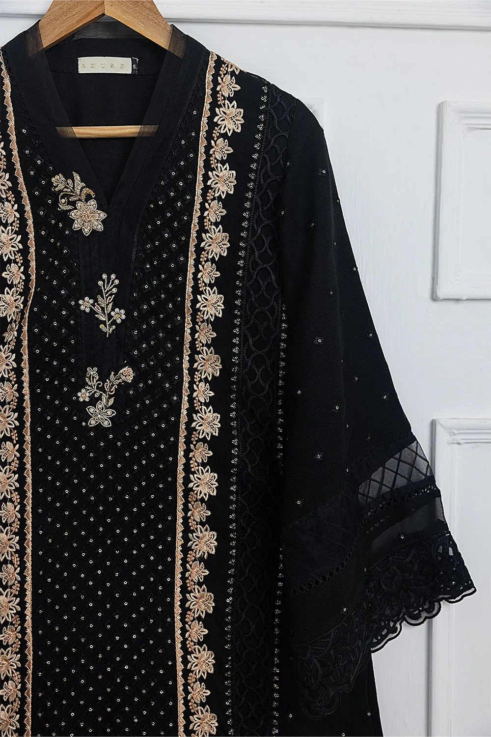Smoky Night |  Azure Ensembles Chiffon 3PCS 2023