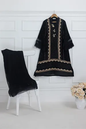 Smoky Night |  Azure Ensembles Chiffon 3PCS 2023