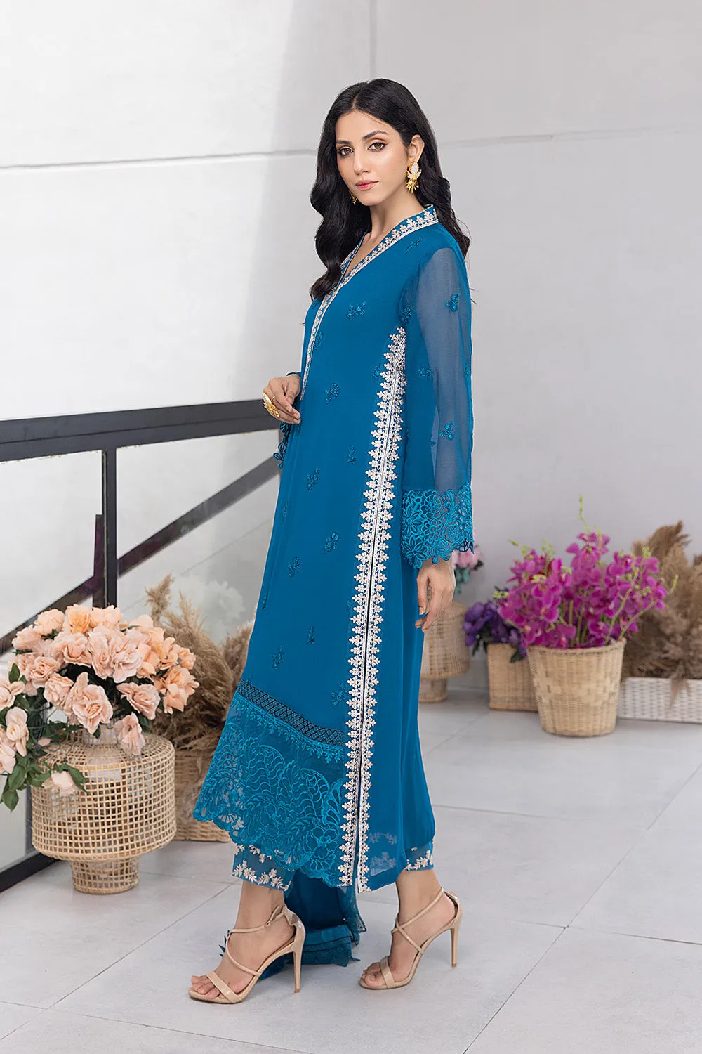 Snow Breeze |  Azure Ensembles Chiffon 3PCS 2023