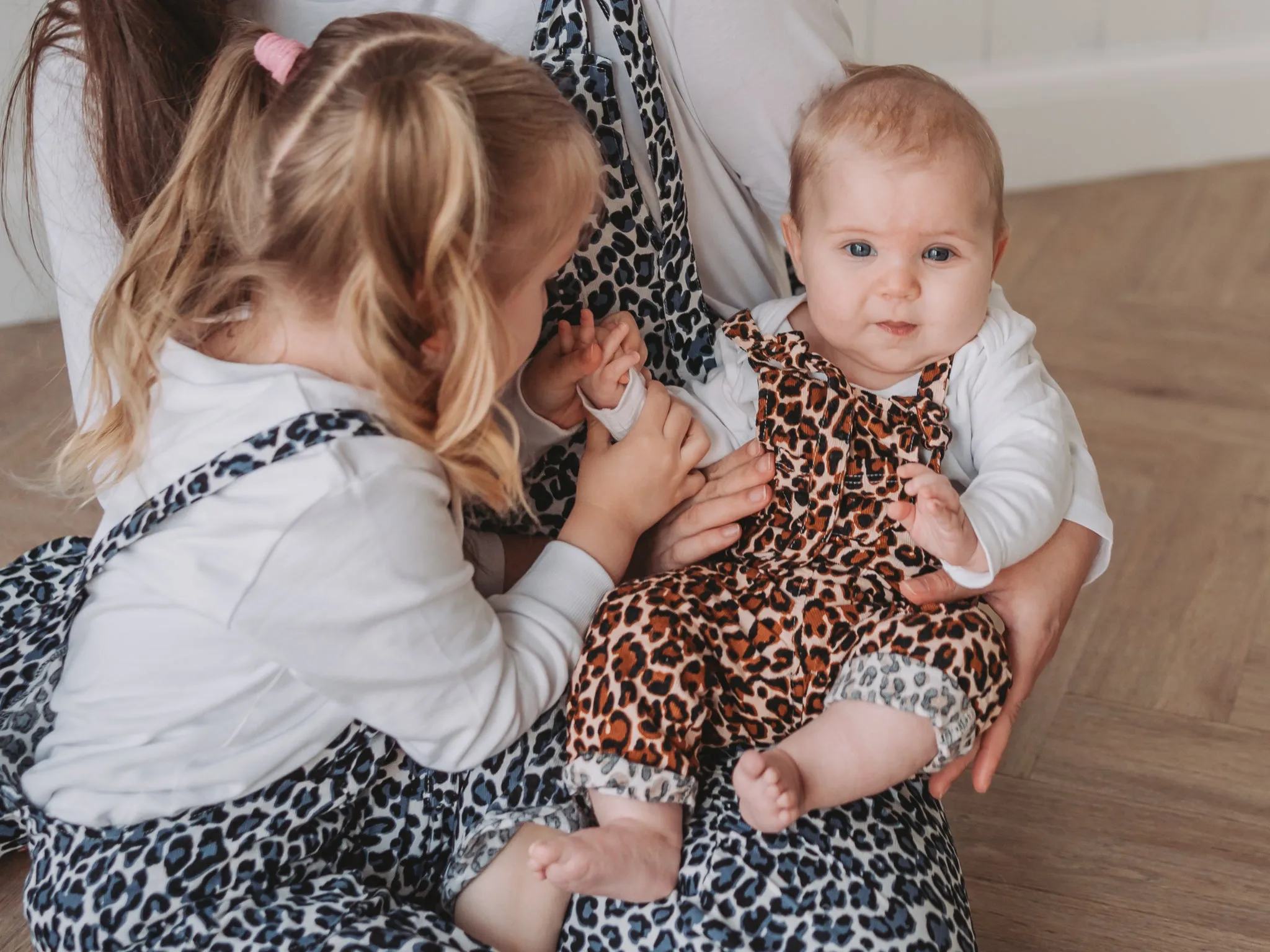 Snow Leopard Slouch Dungarees
