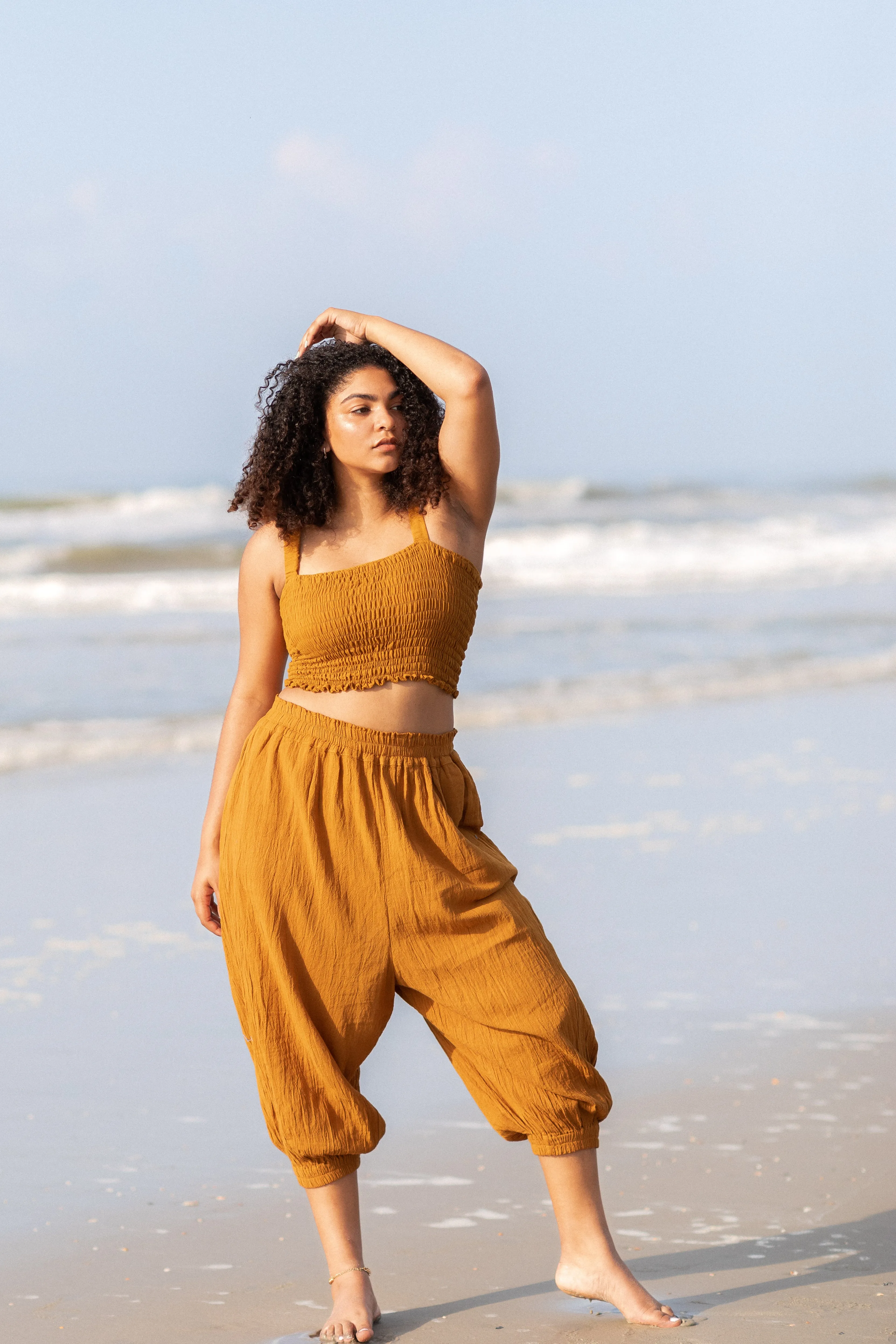 Sol Crop Top - Tobacco