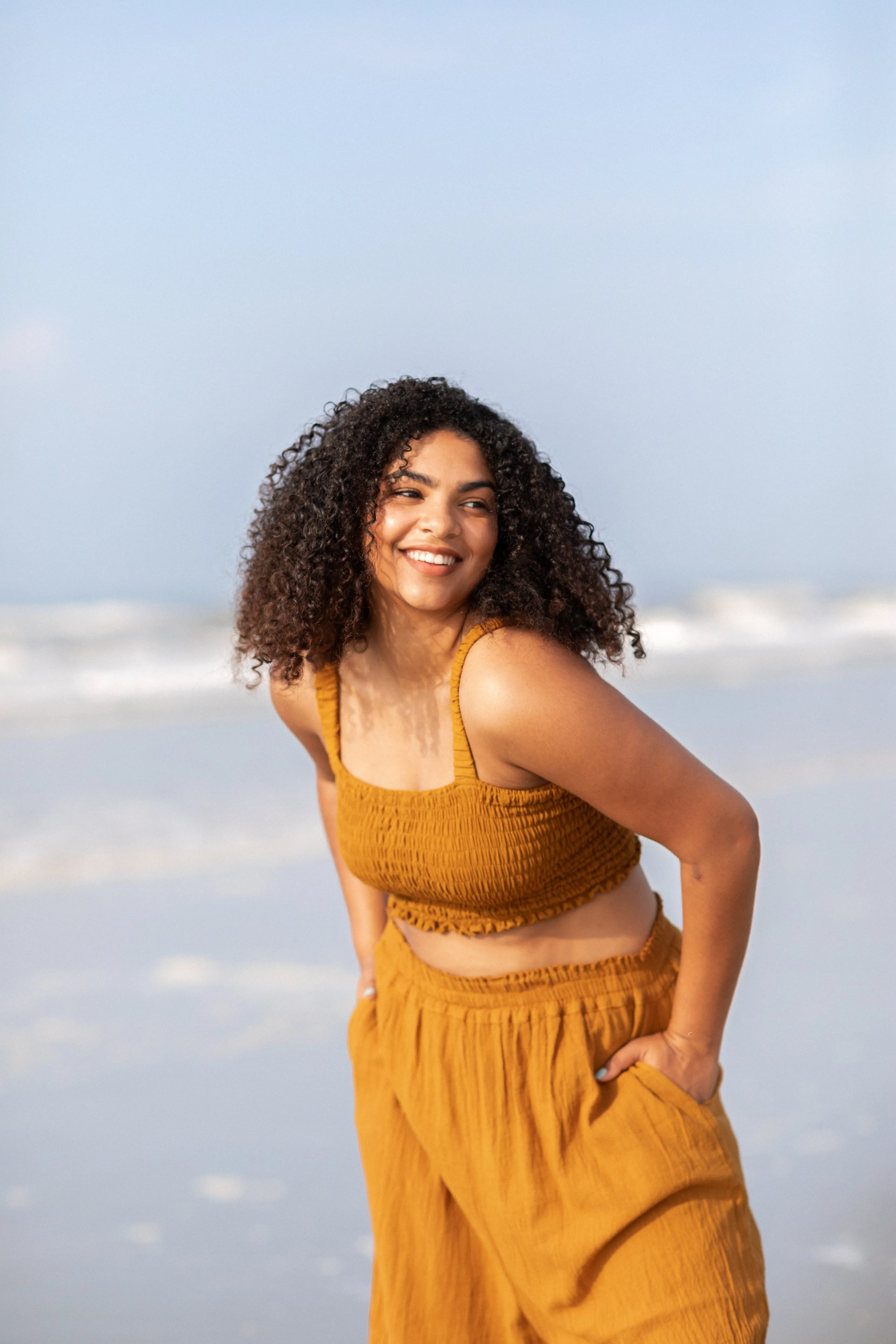 Sol Crop Top - Tobacco