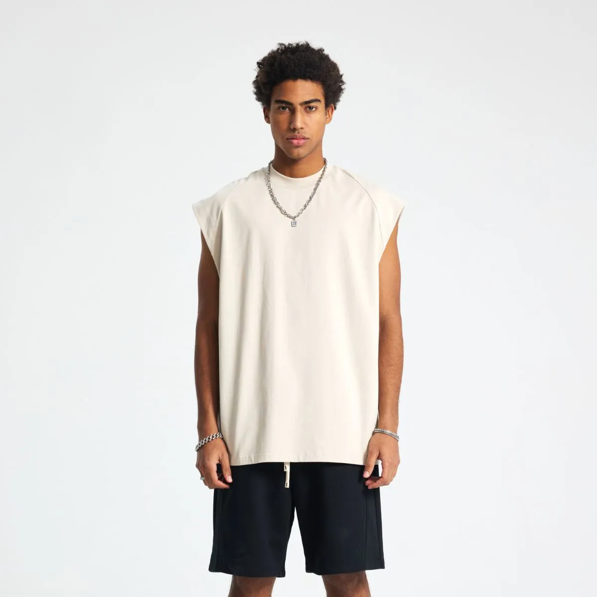 Solid Color Loose Fit Tank Top 275gsm