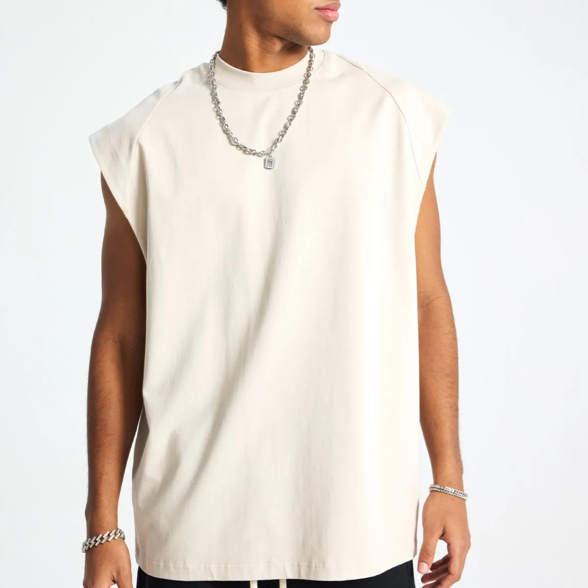 Solid Color Loose Fit Tank Top 275gsm