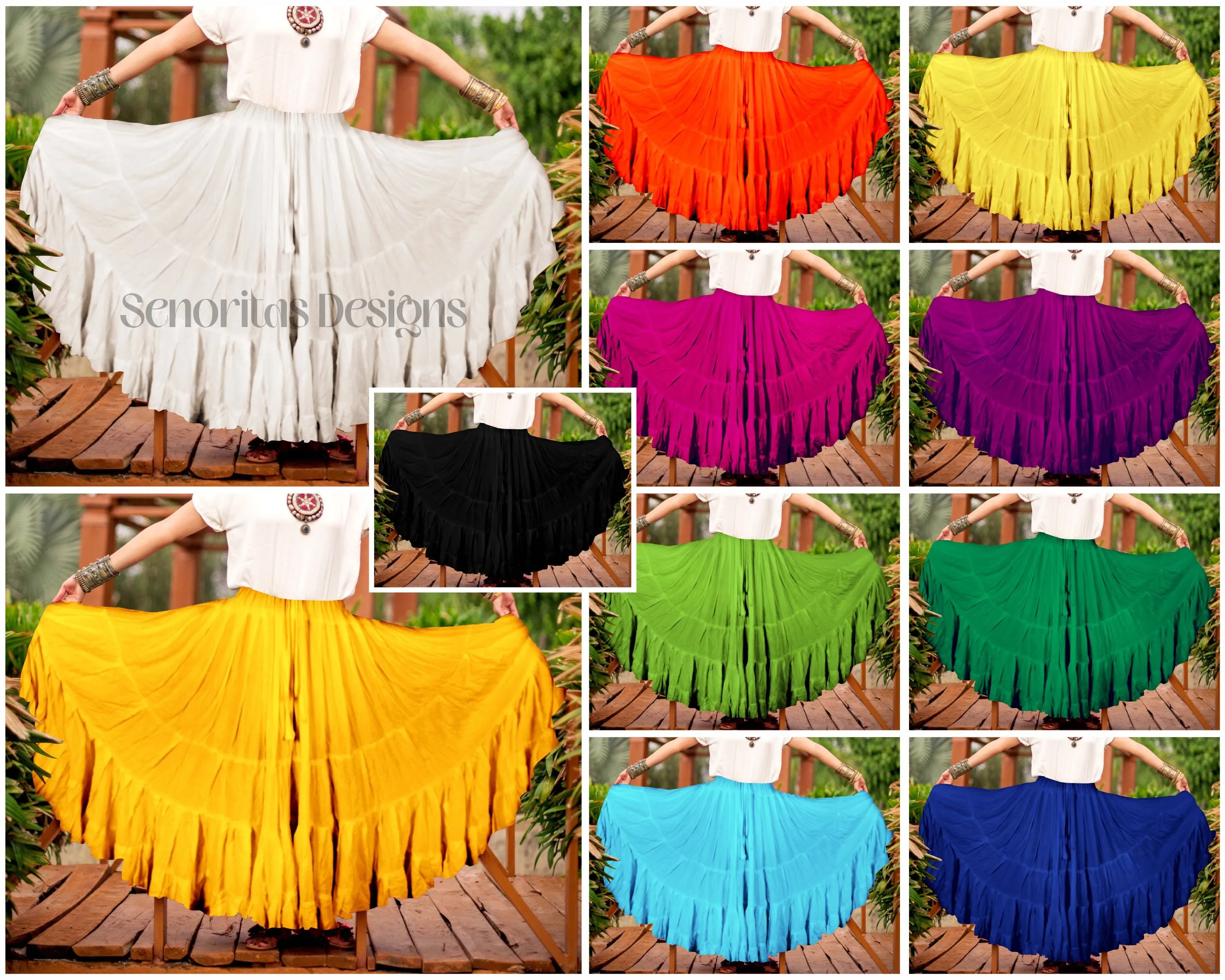 Solid color Skirt magenta 100% cotton