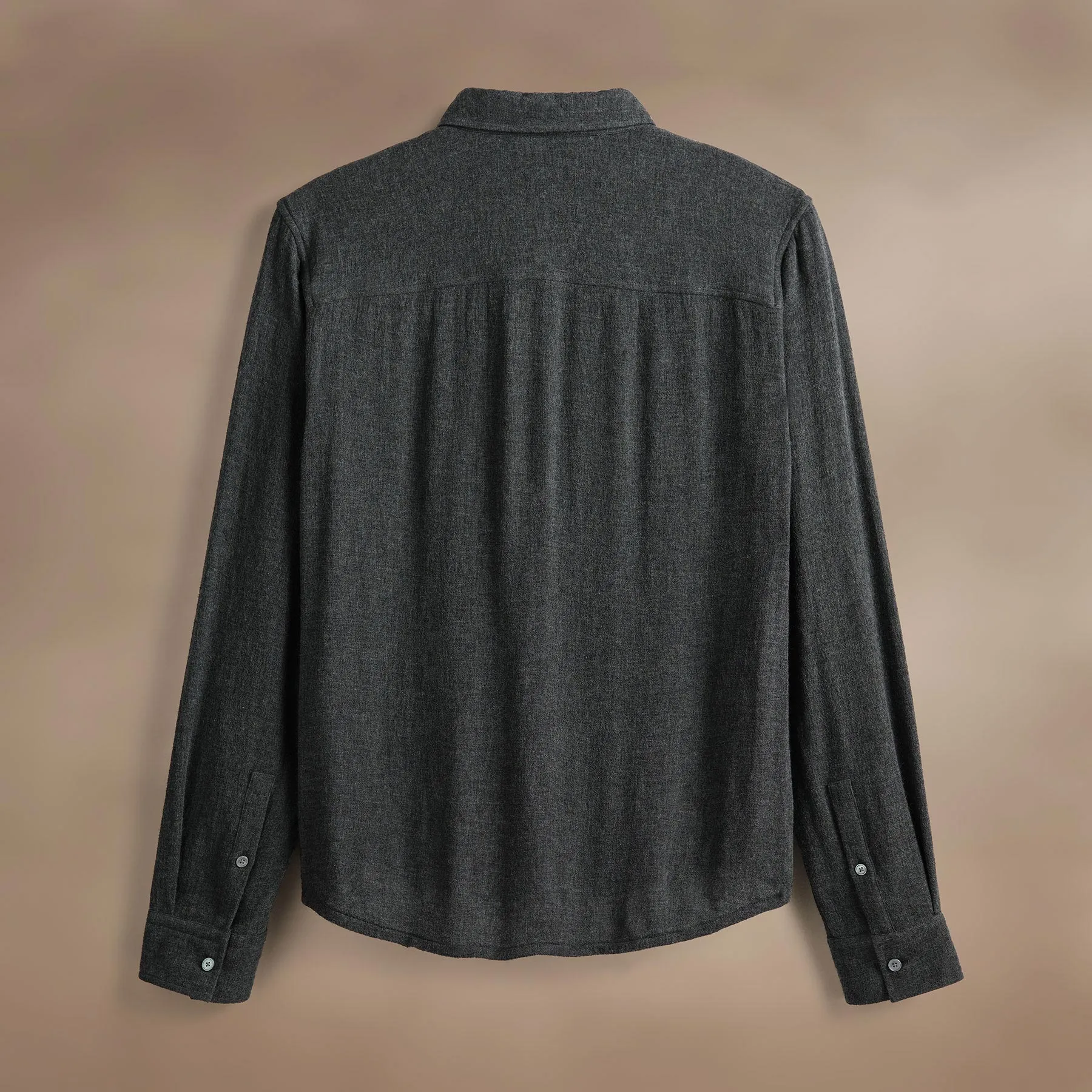 Solid Viscose Wool Shirting - Anthracite