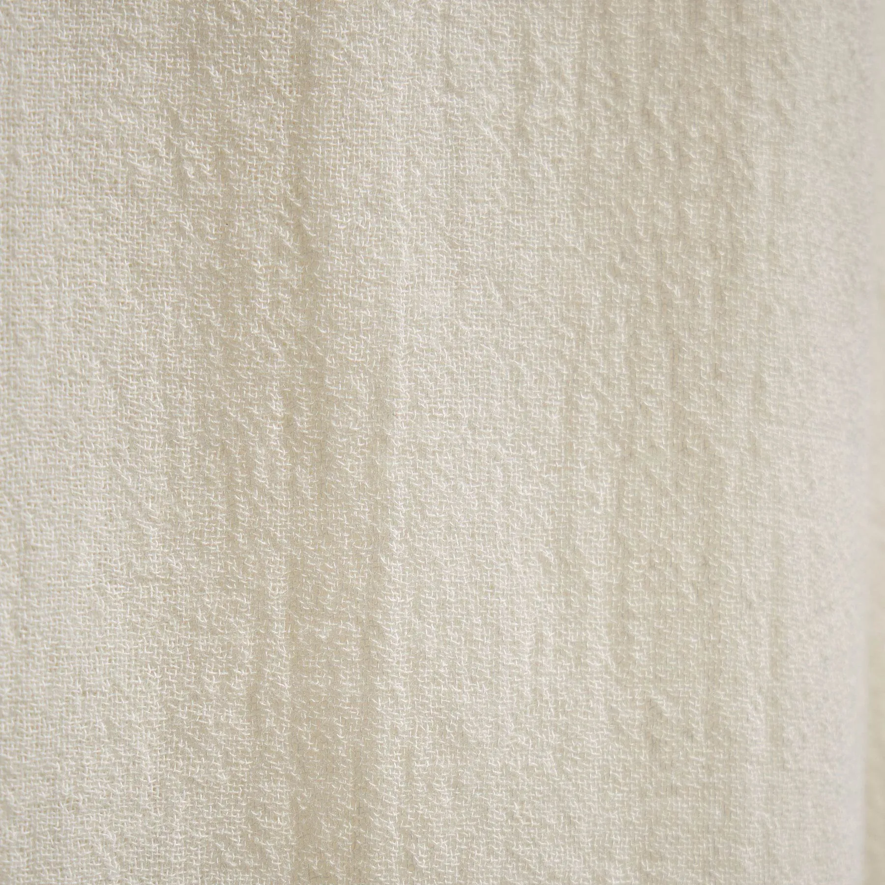 Solid Viscose Wool Shirting - Ivory