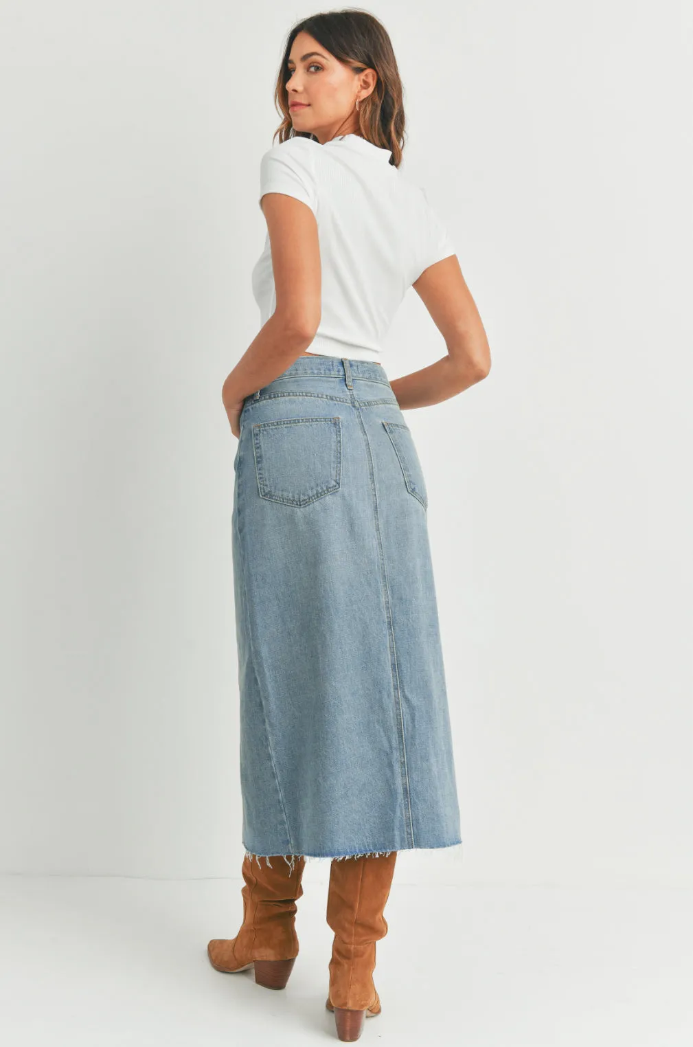 Sophie Long Denim Skirt