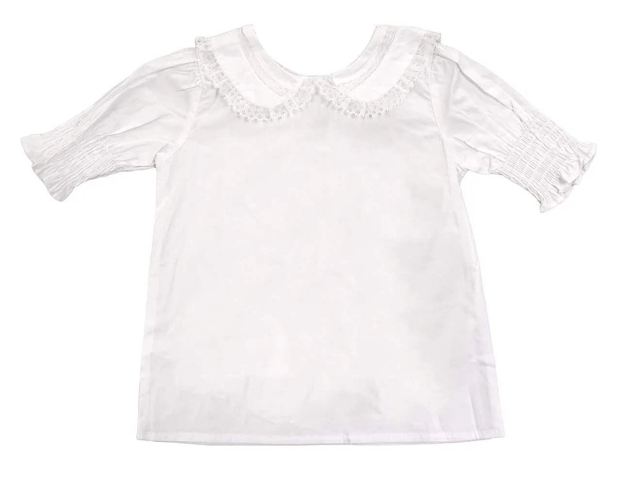 SS Lace Peter Pan Collar Shirt