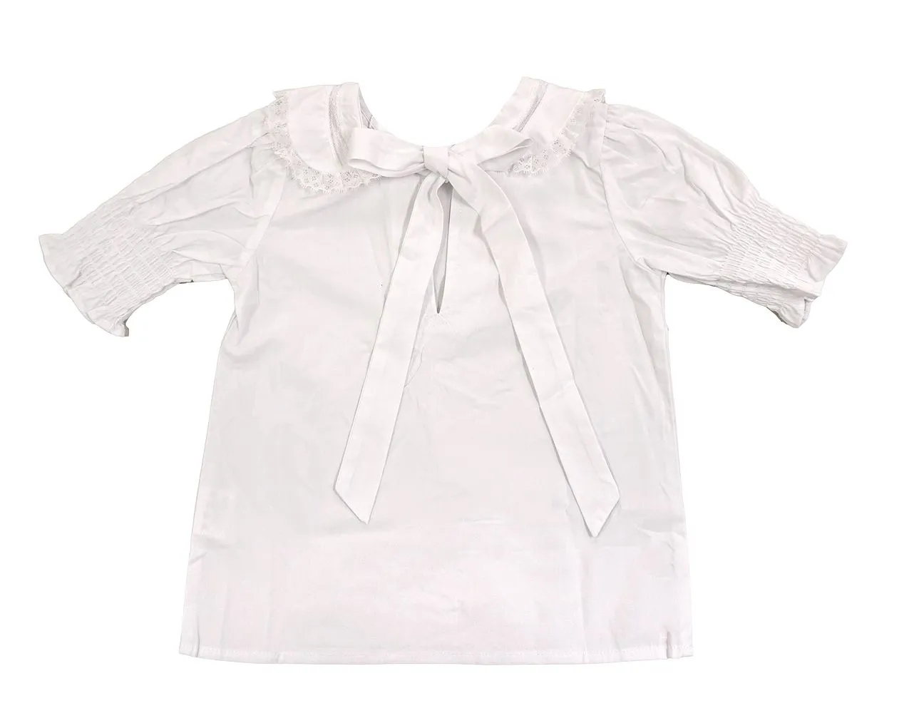 SS Lace Peter Pan Collar Shirt