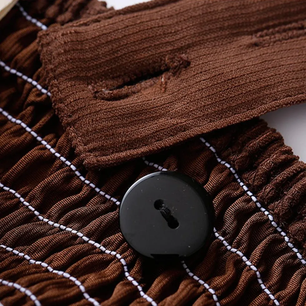 Steampunk suspender skirt