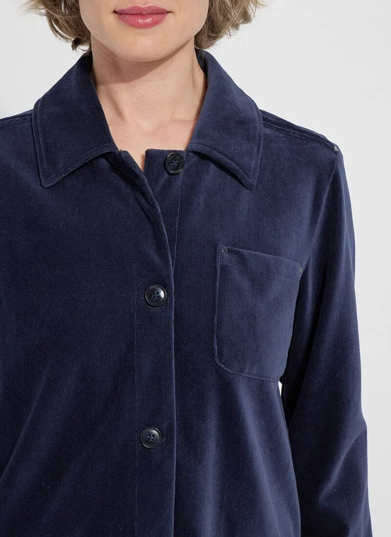 Stella Baby Cord Overshirt - True Navy