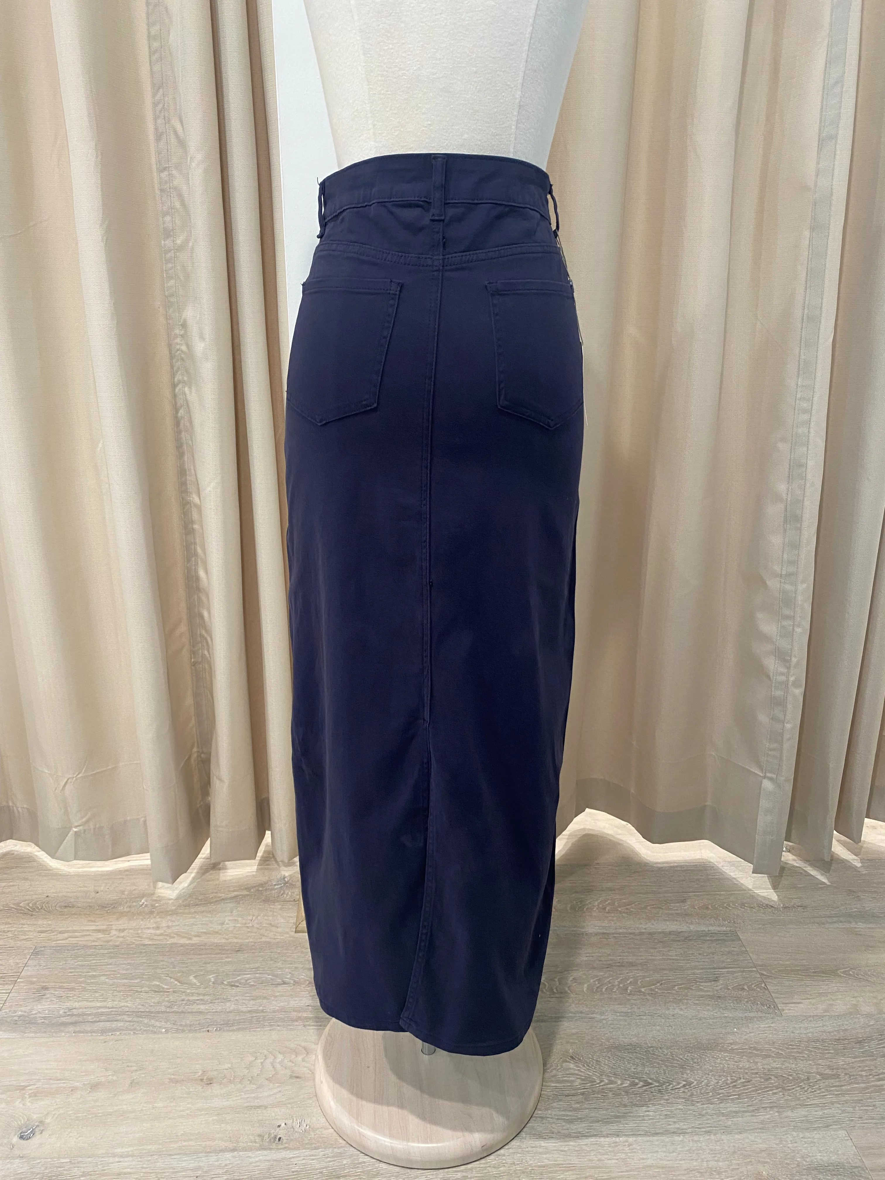 Stella Long Denim Skirt
