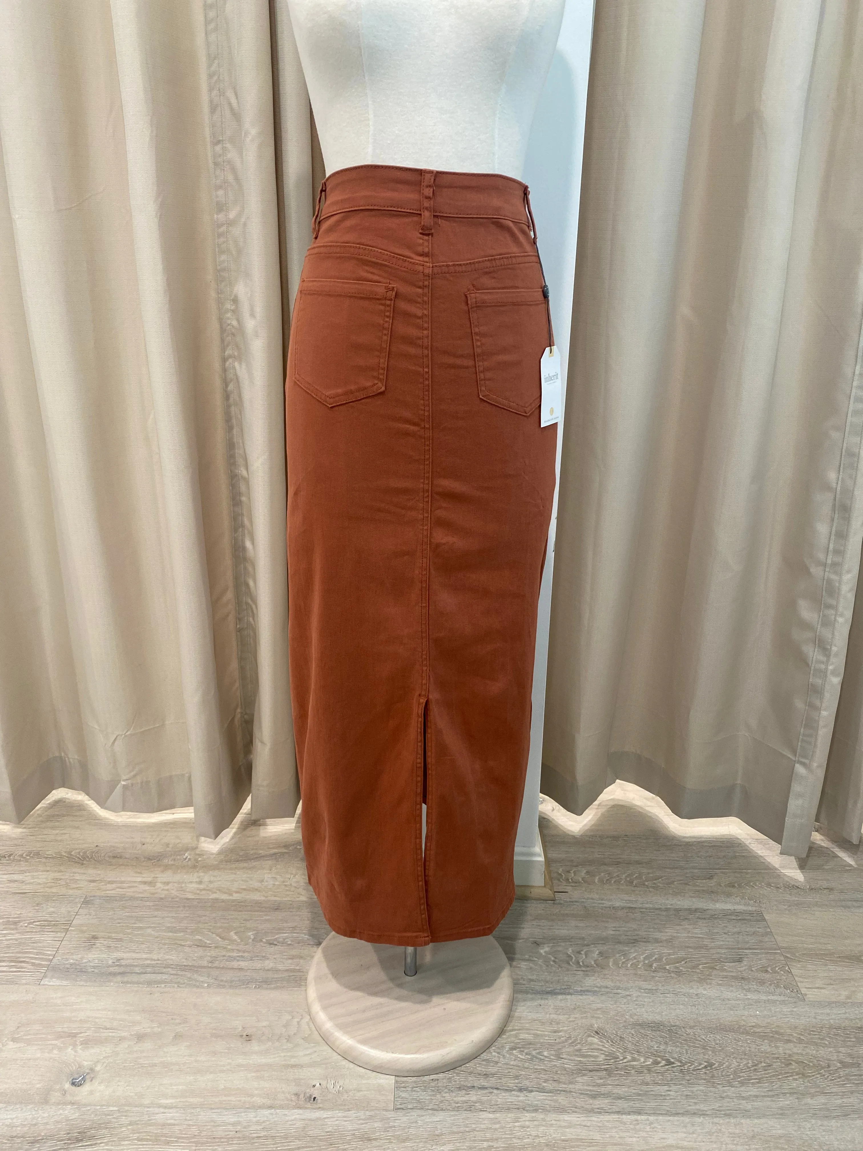 Stella Long Denim Skirt