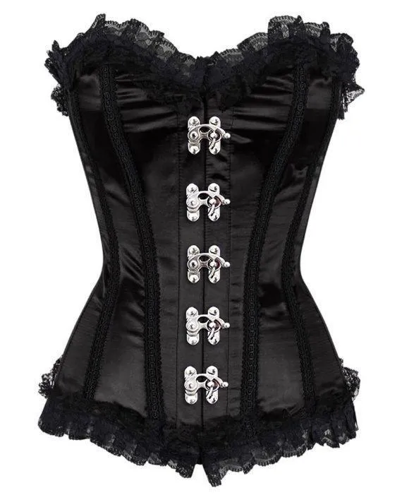 Stevens Burlesque Overbust Corset with Front Busk Opening