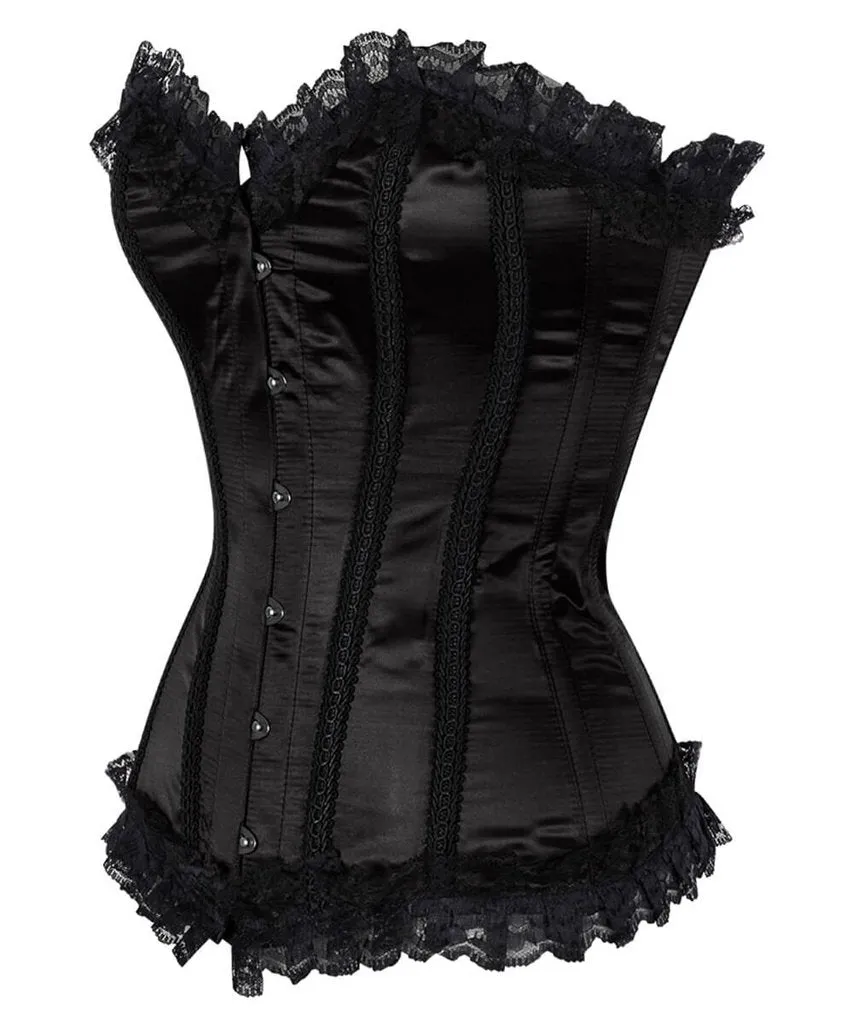 Stevens Burlesque Overbust Corset with Front Busk Opening