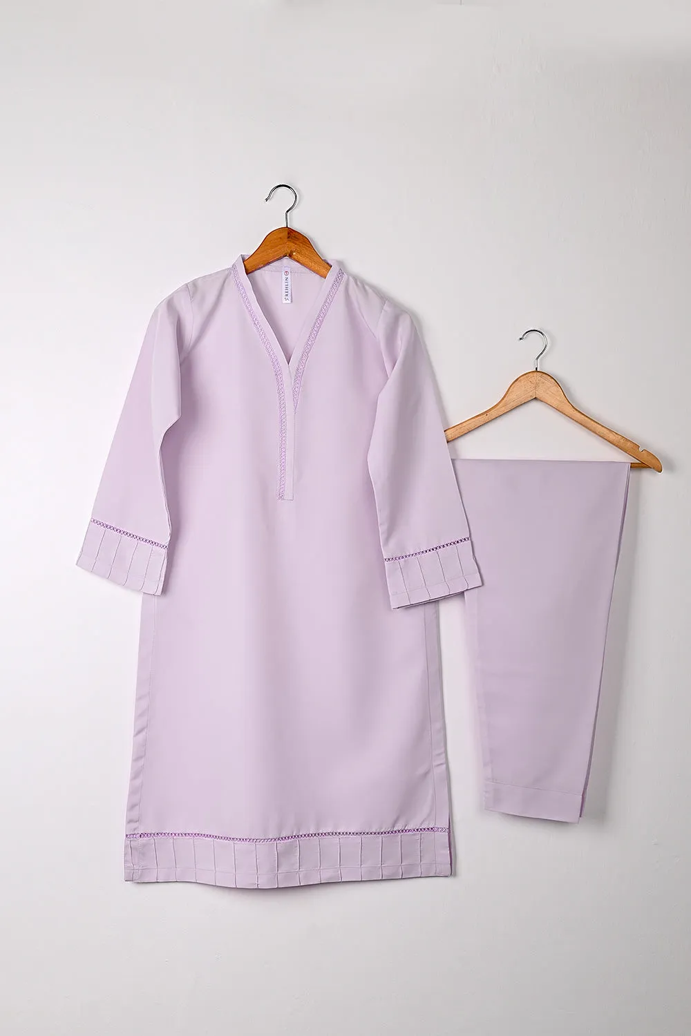 STP-297A-Purple - 2Pc Ready to Wear Malai Solid Dress