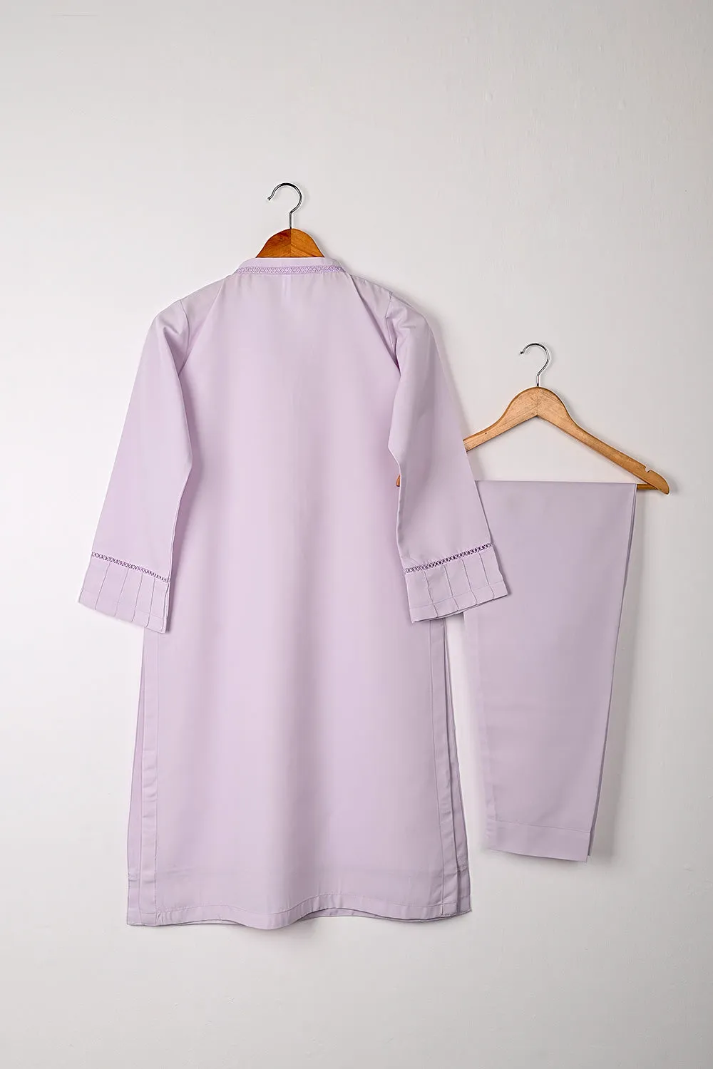 STP-297A-Purple - 2Pc Ready to Wear Malai Solid Dress