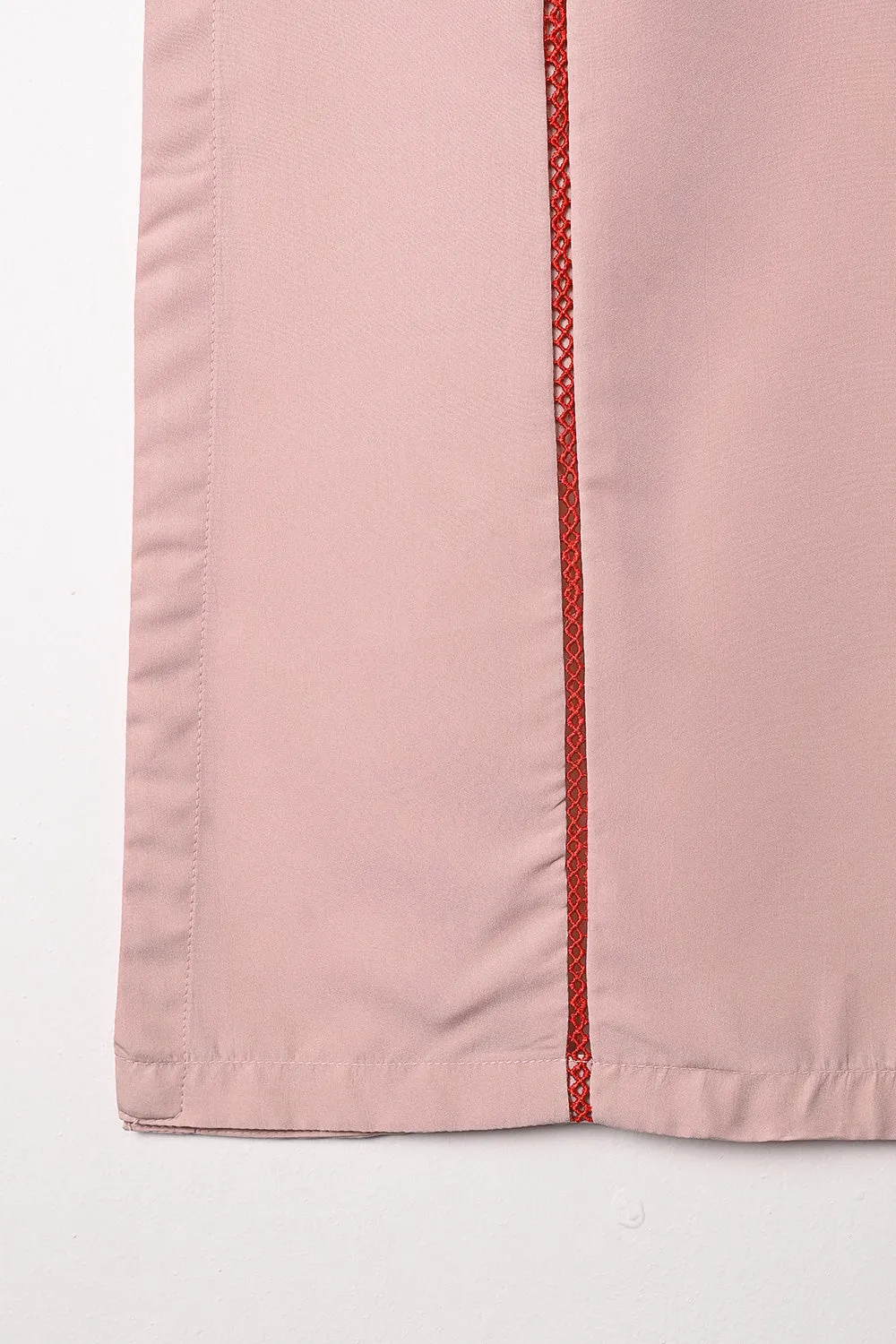 STP-298A-Peachy Pink - 2Pc Ready to Wear Malai Solid Dress