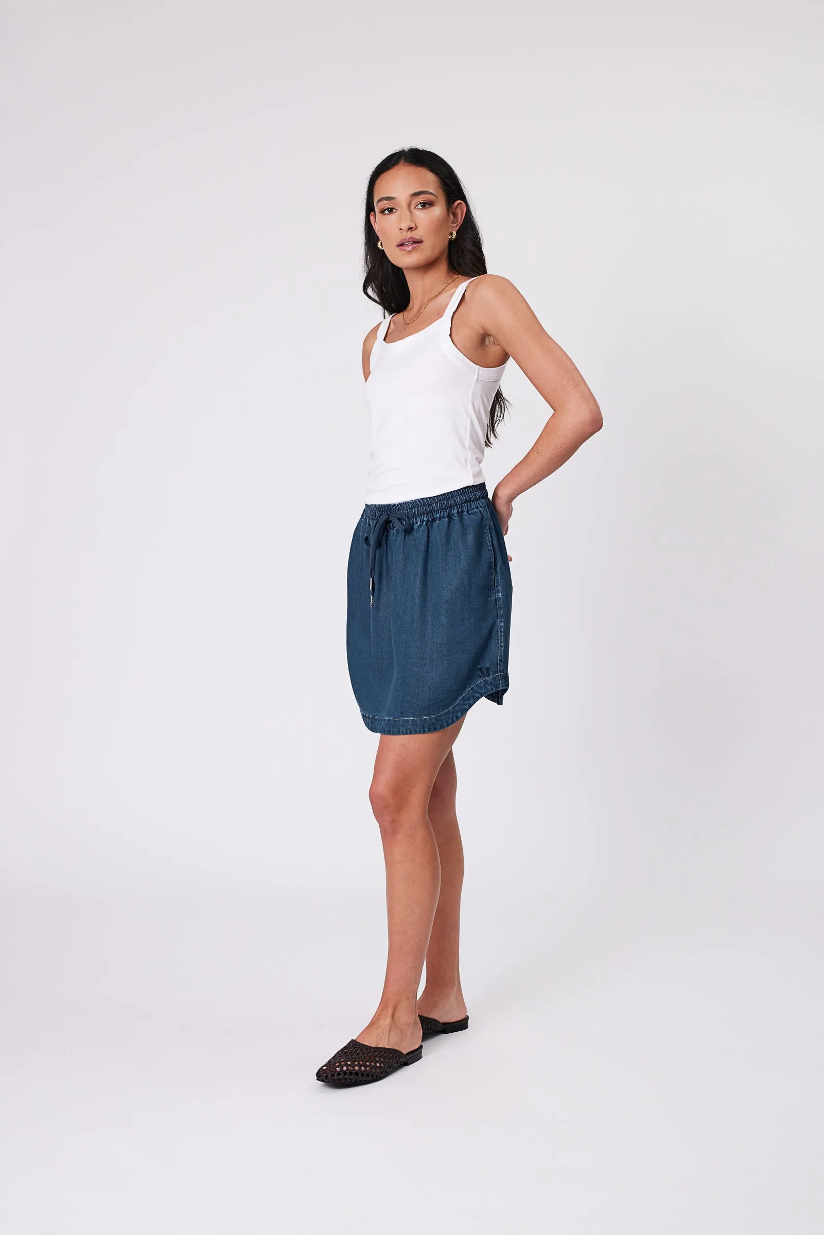 Sunseeker Skirt - Dark Denim
