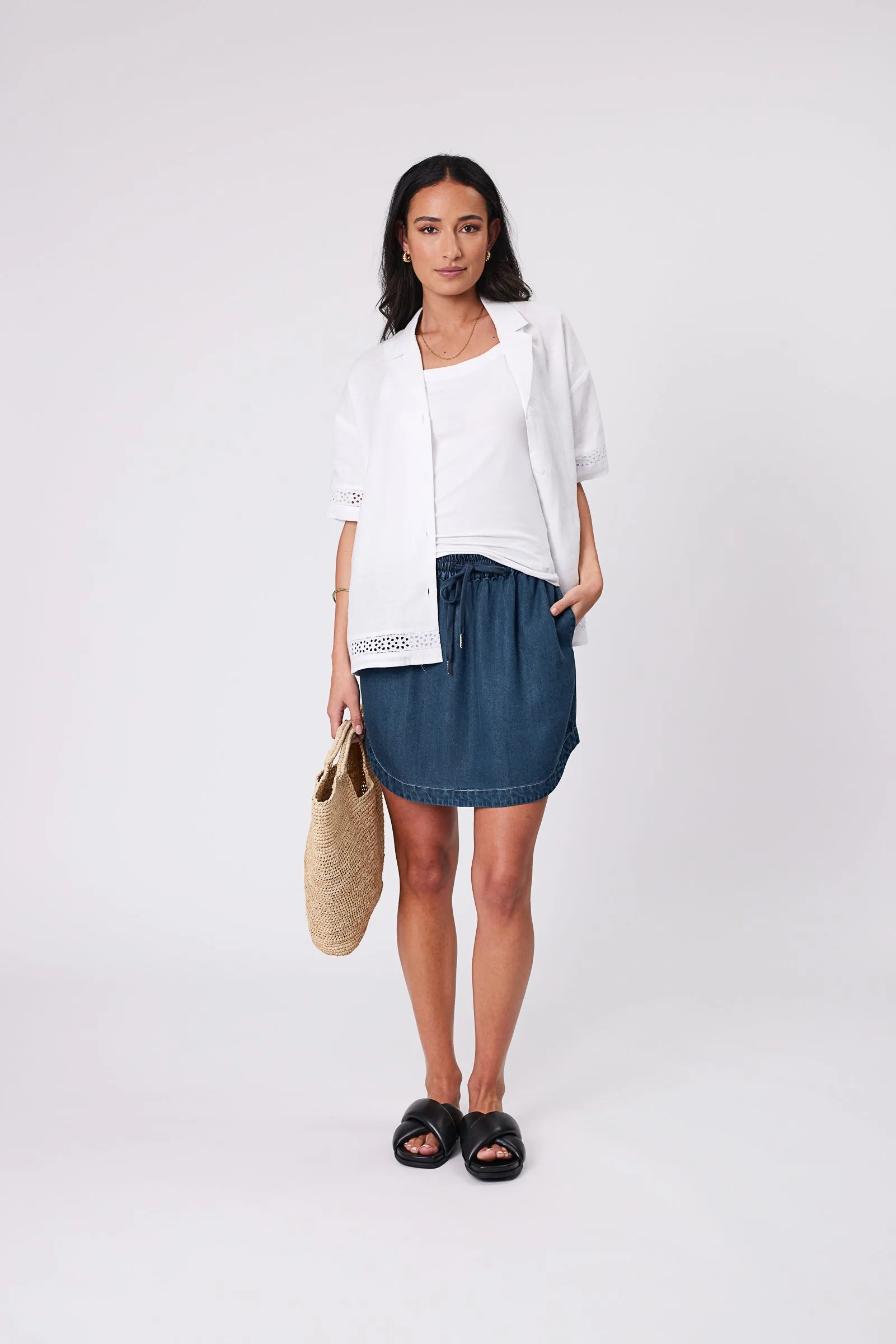 Sunseeker Skirt - Dark Denim