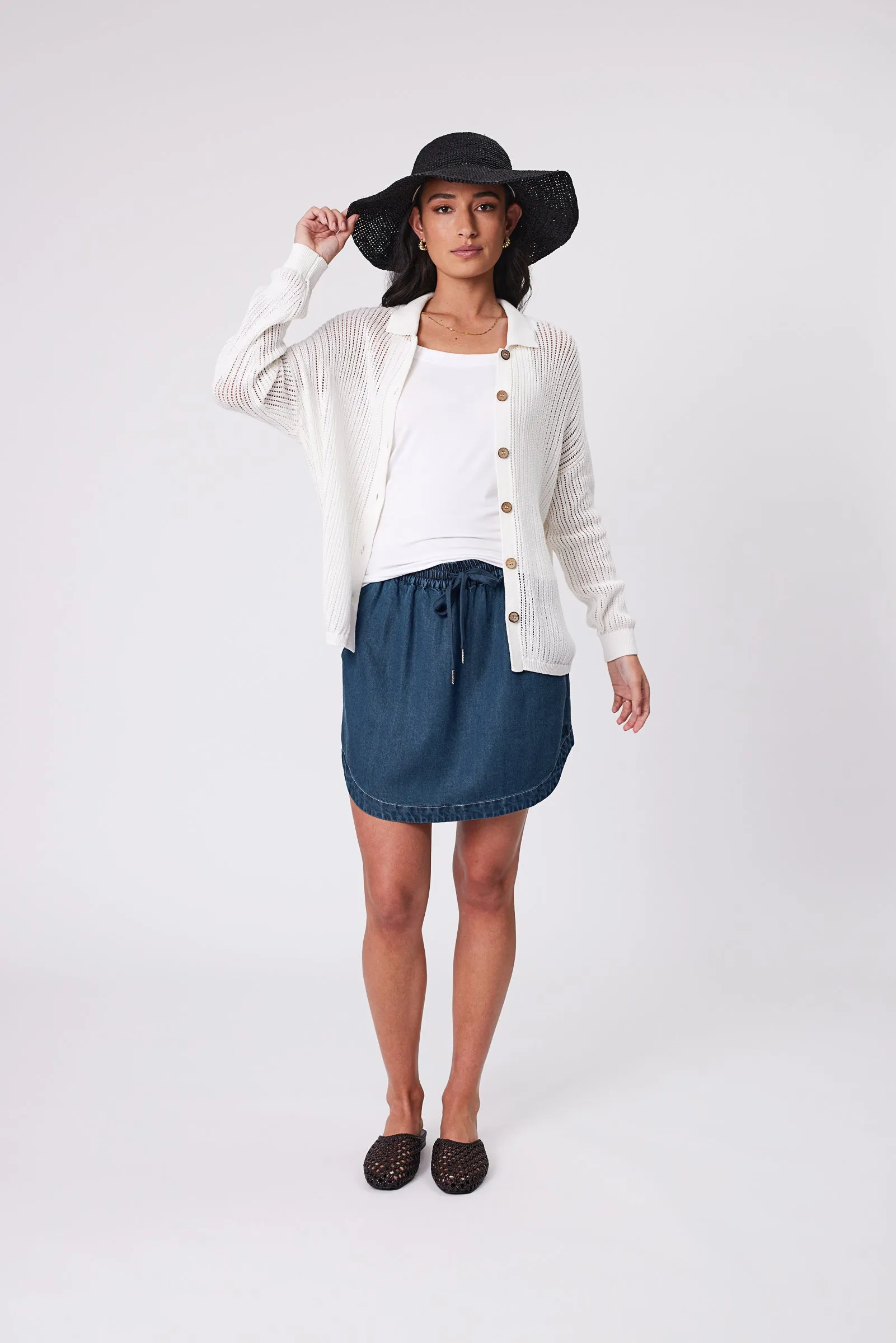 Sunseeker Skirt - Dark Denim