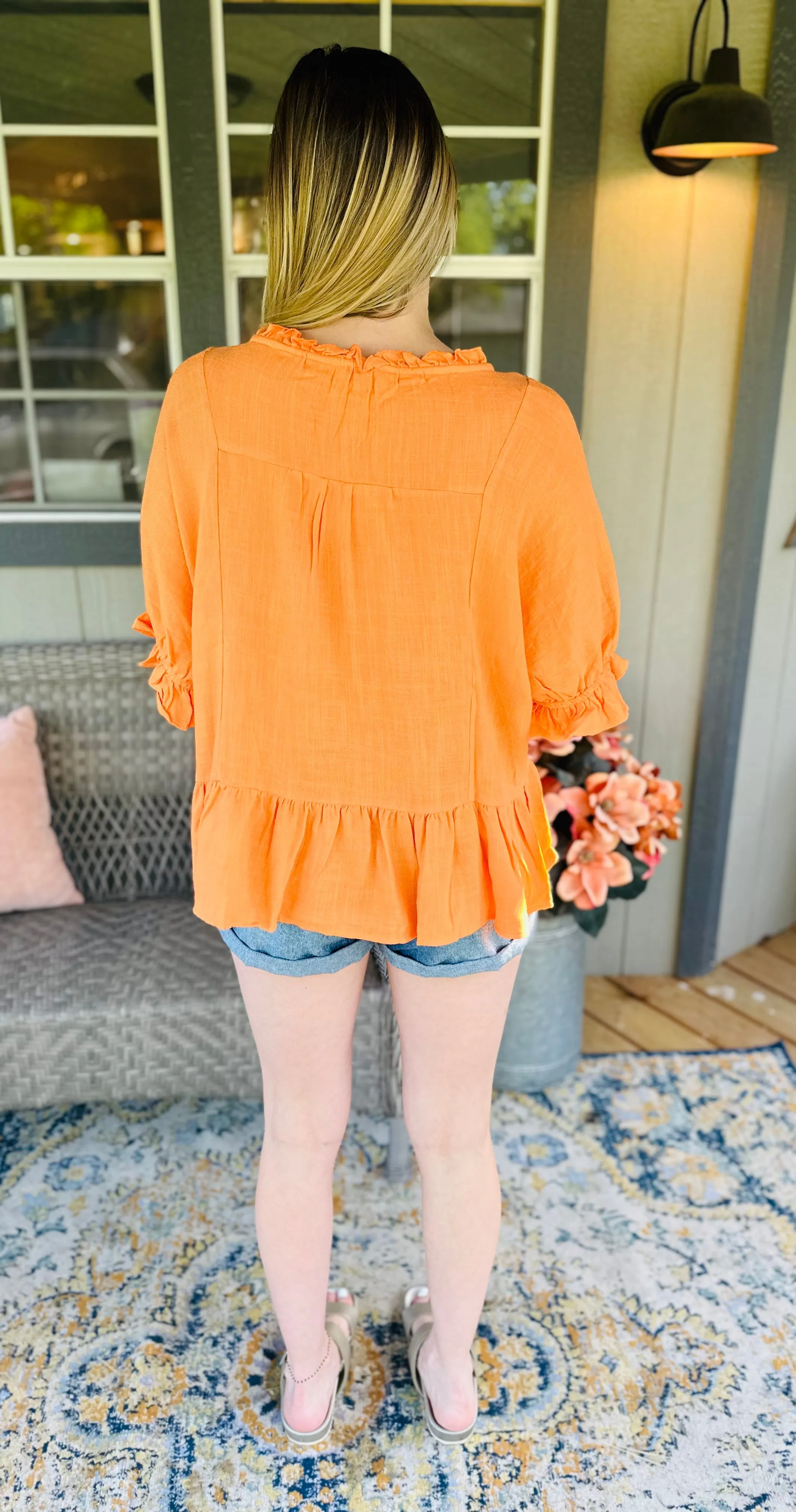Sunset Babydoll Top