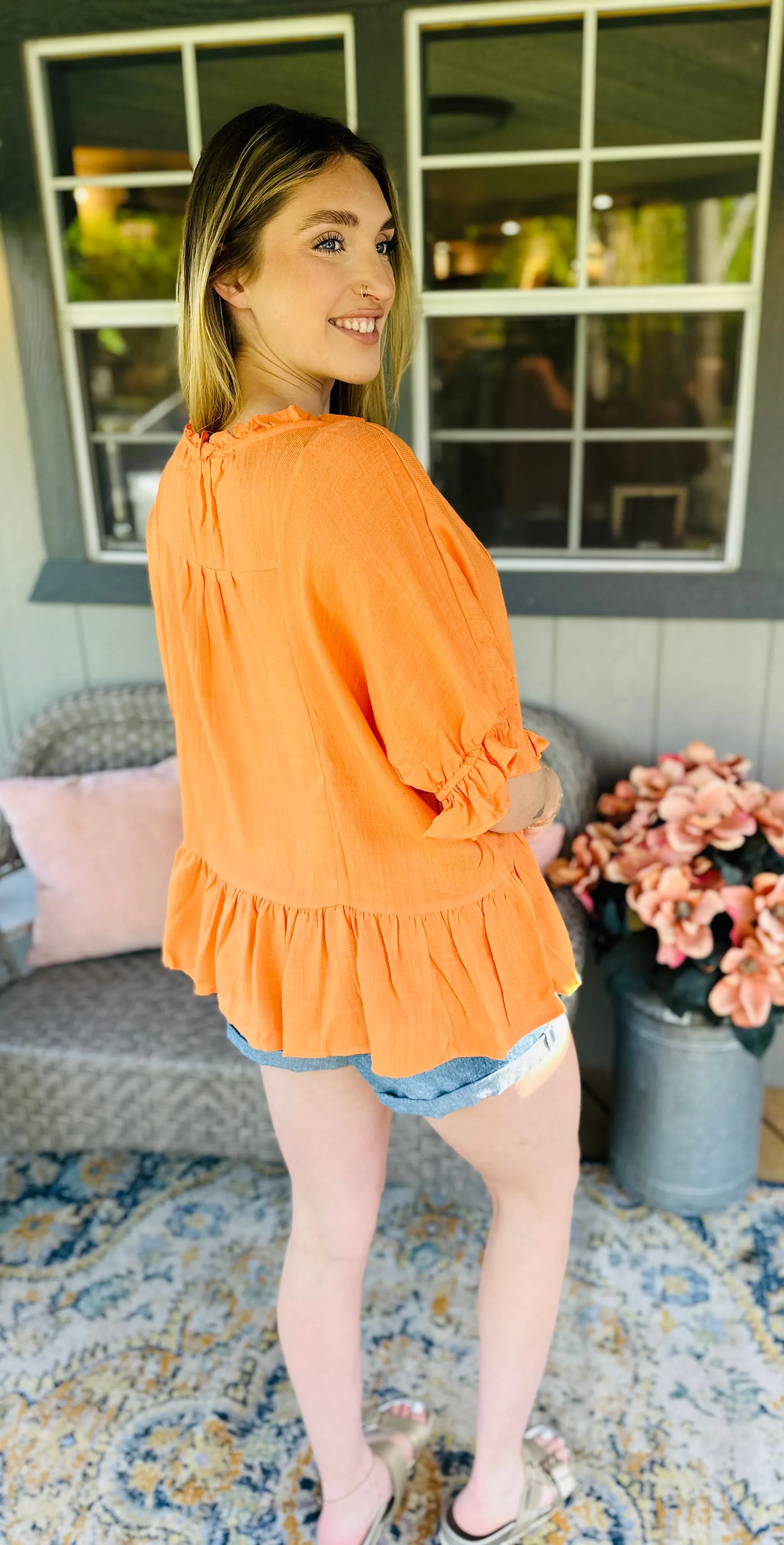 Sunset Babydoll Top