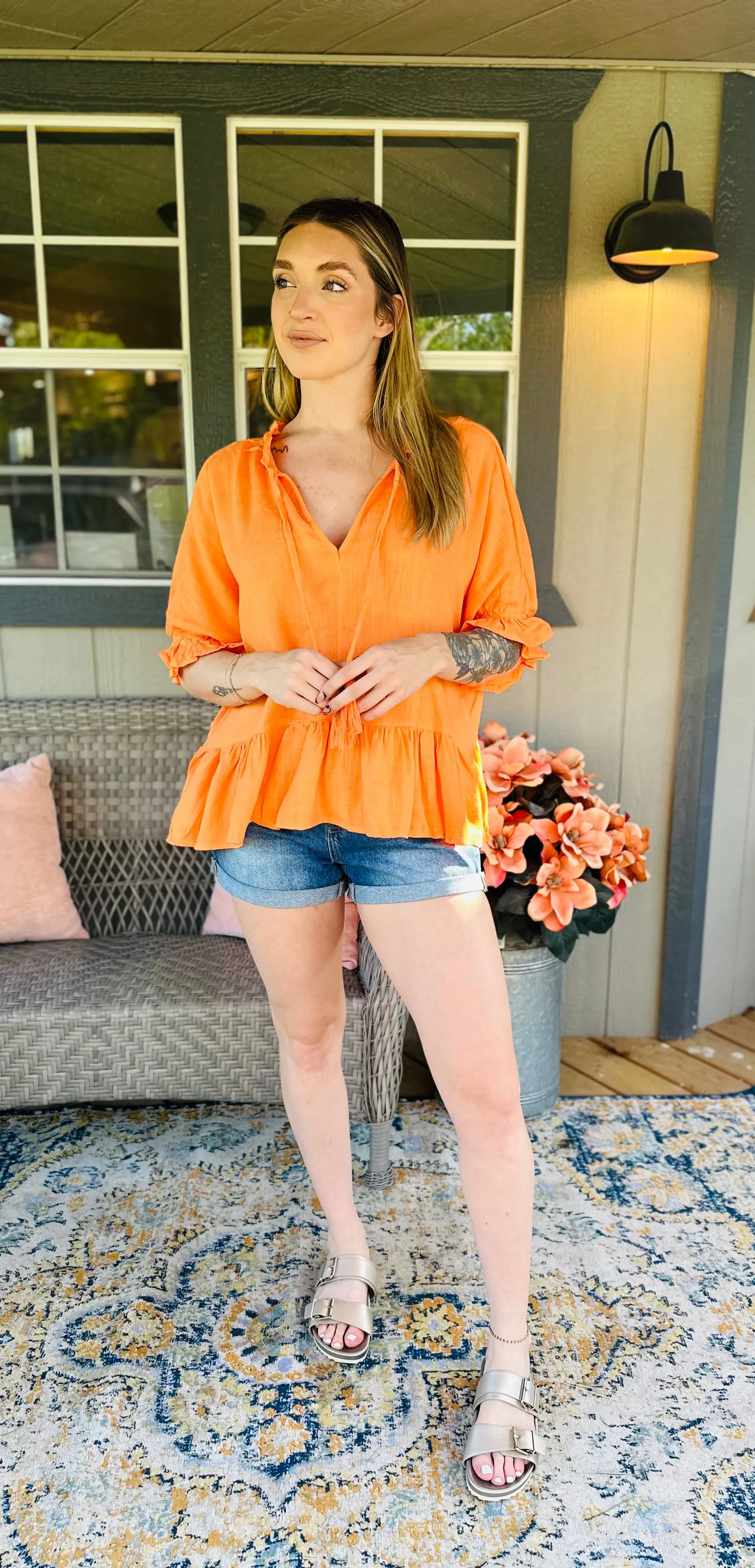 Sunset Babydoll Top