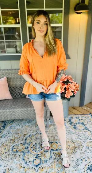 Sunset Babydoll Top