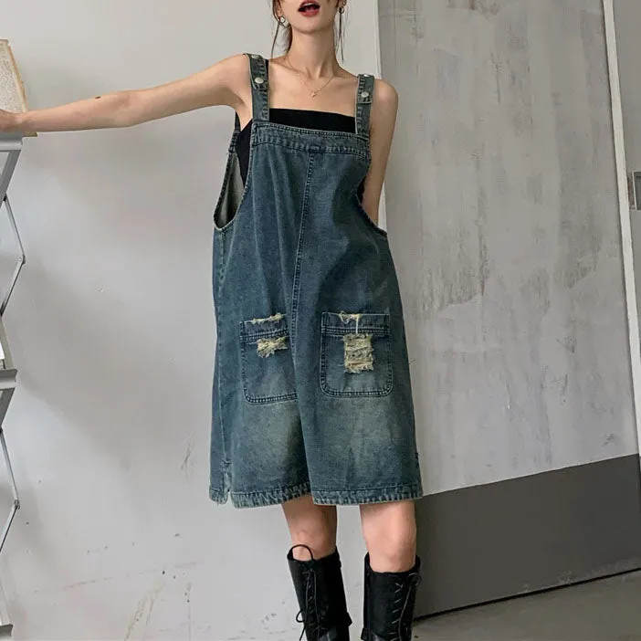 Suspender Denim Dress SD01538