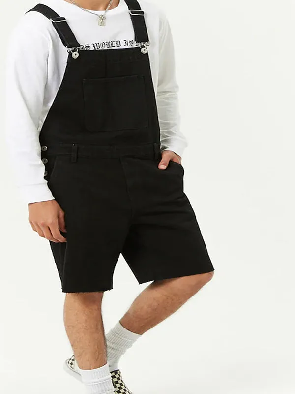 Suspender Denim Rompers