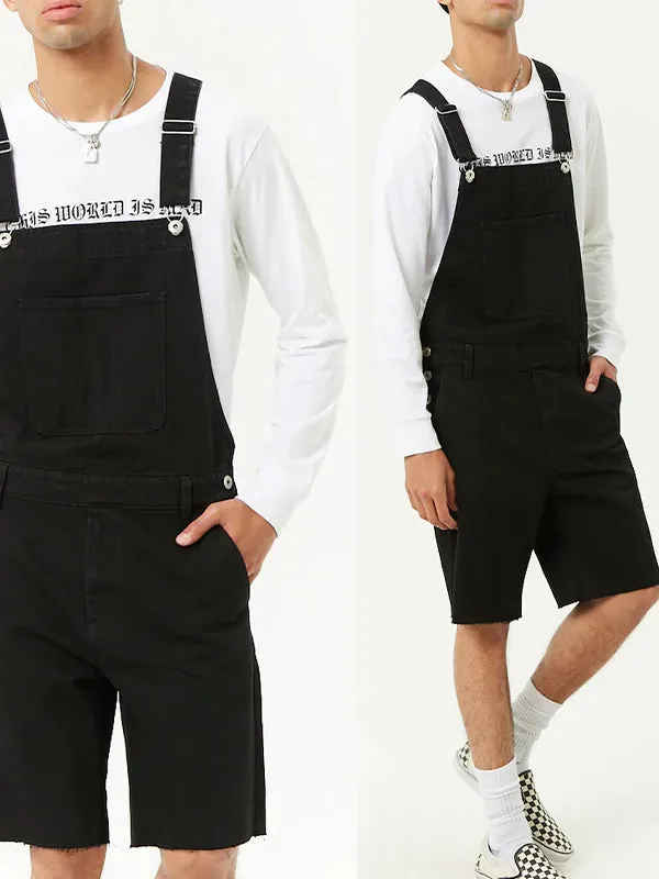 Suspender Denim Rompers