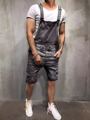 Suspender Denim Rompers