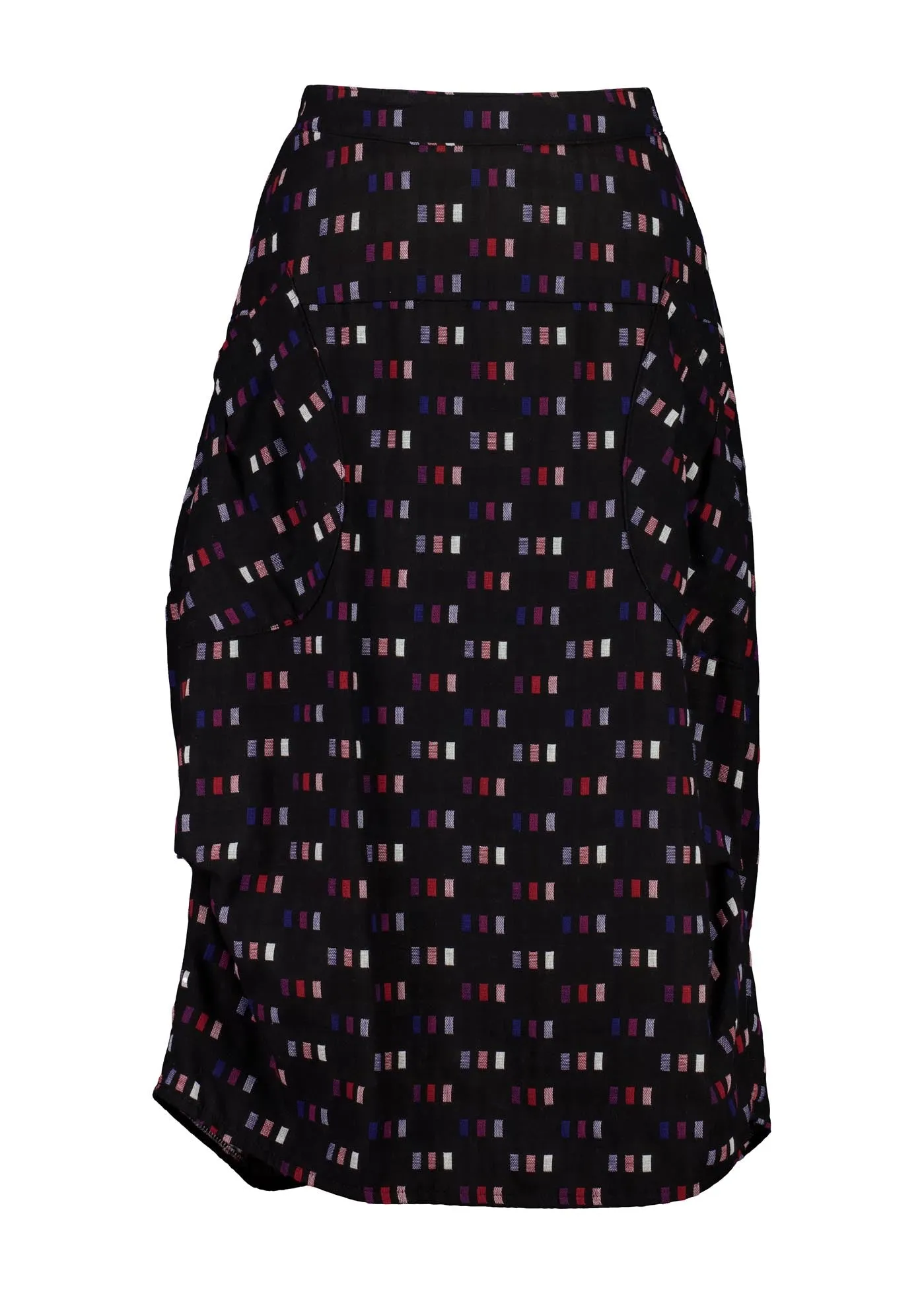 Telegraph Milwaukee Skirt Black in Woven Cotton