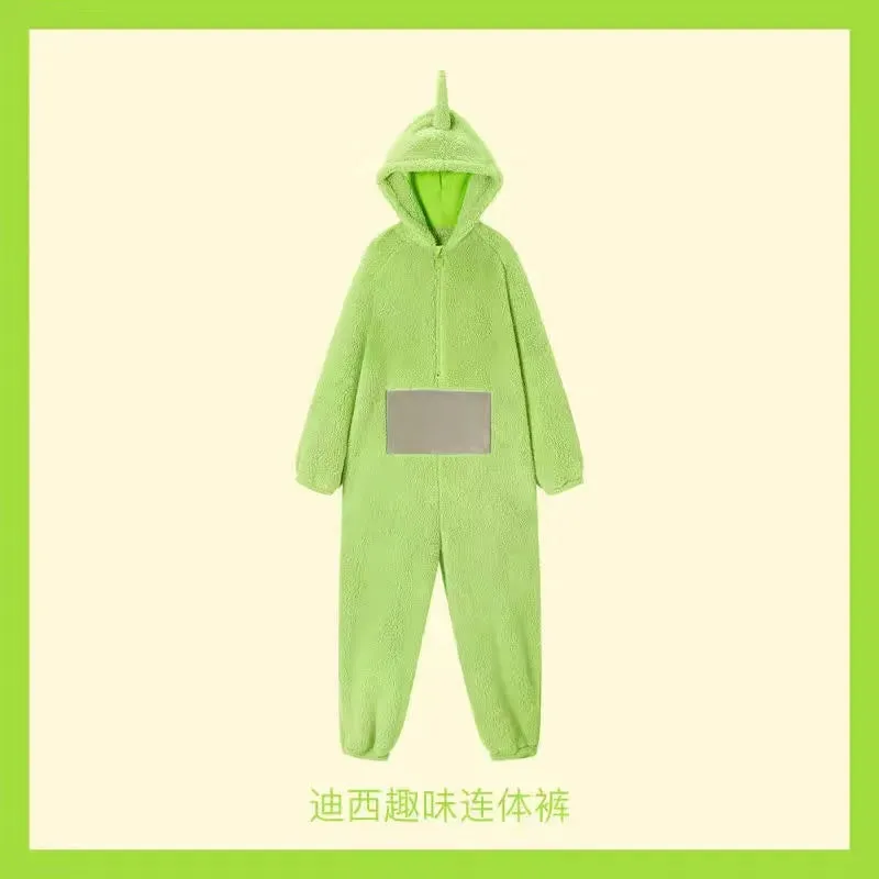 Teletubbies Cartoon Hooded Wearable Adult Blanket Robe