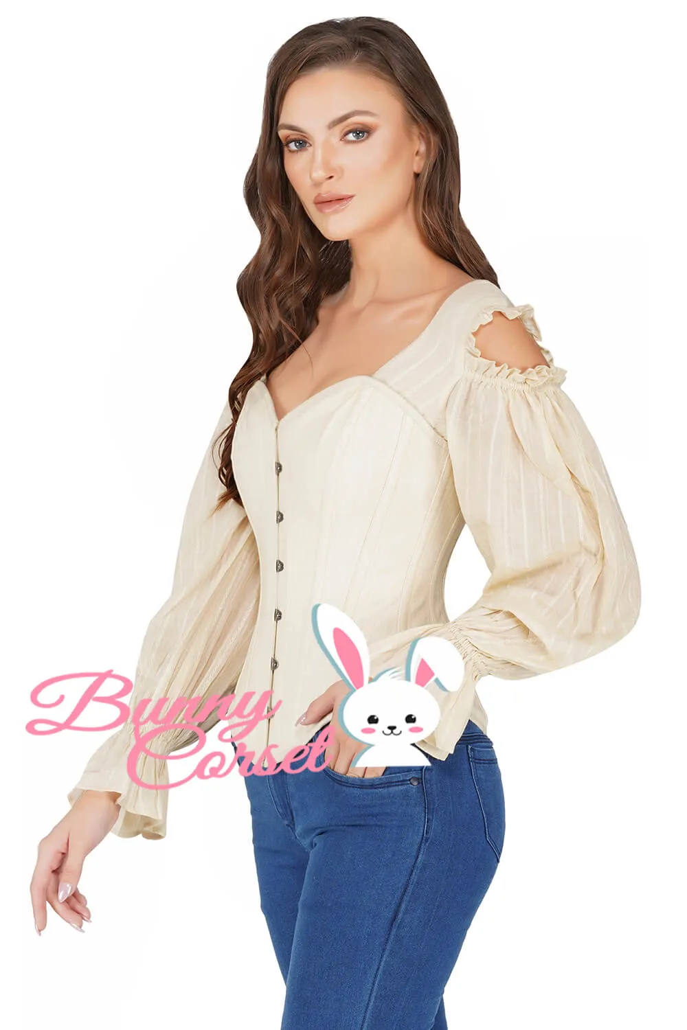 Tessa Overbust Cold Shoulder Corset