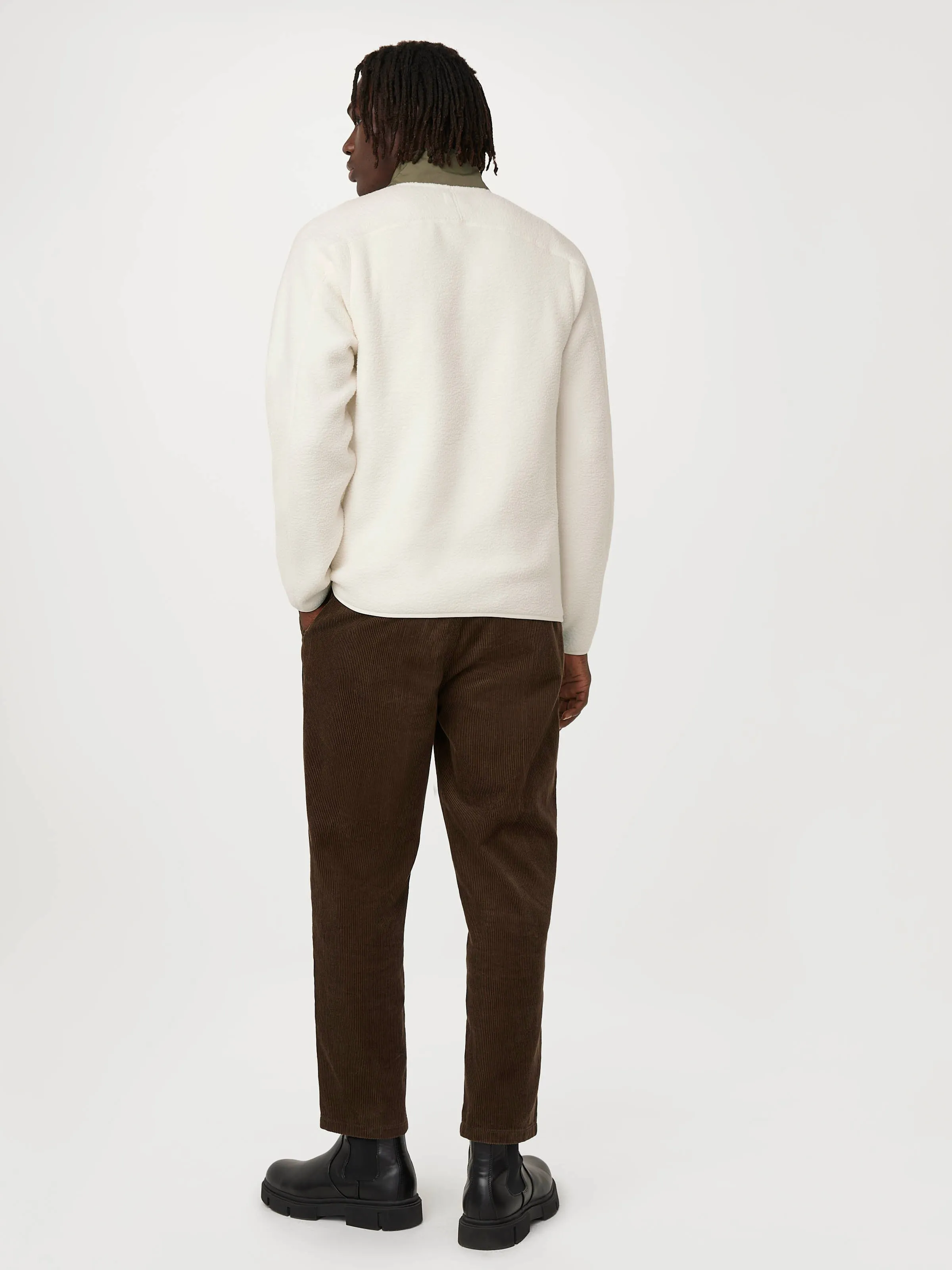 The Axis Polar Fleece Half Zip in Cloud
