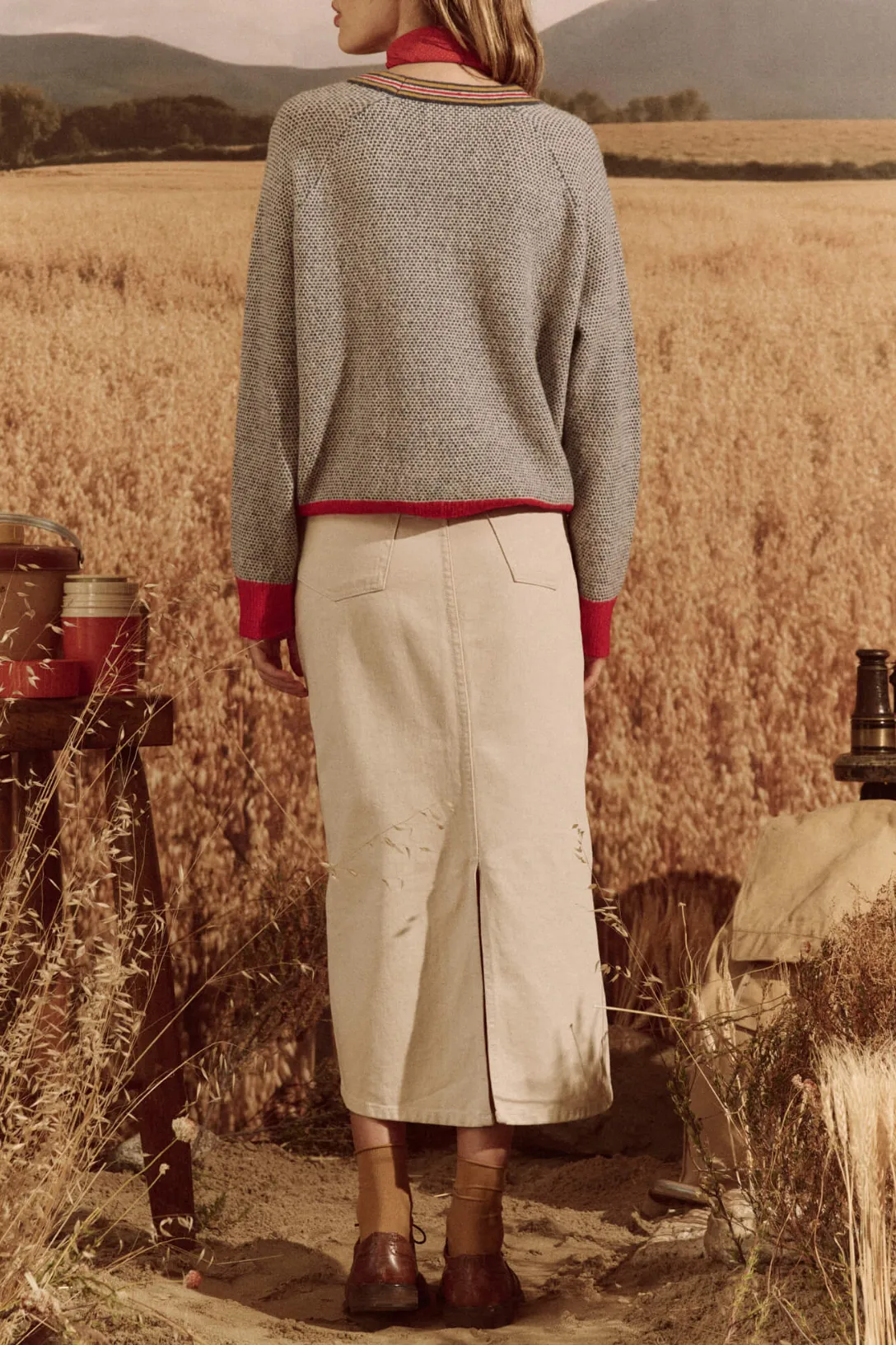 The Column Skirt | Natural