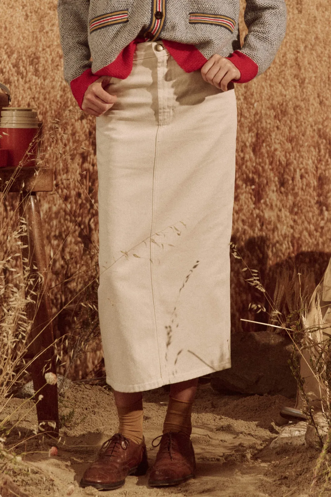 The Column Skirt | Natural