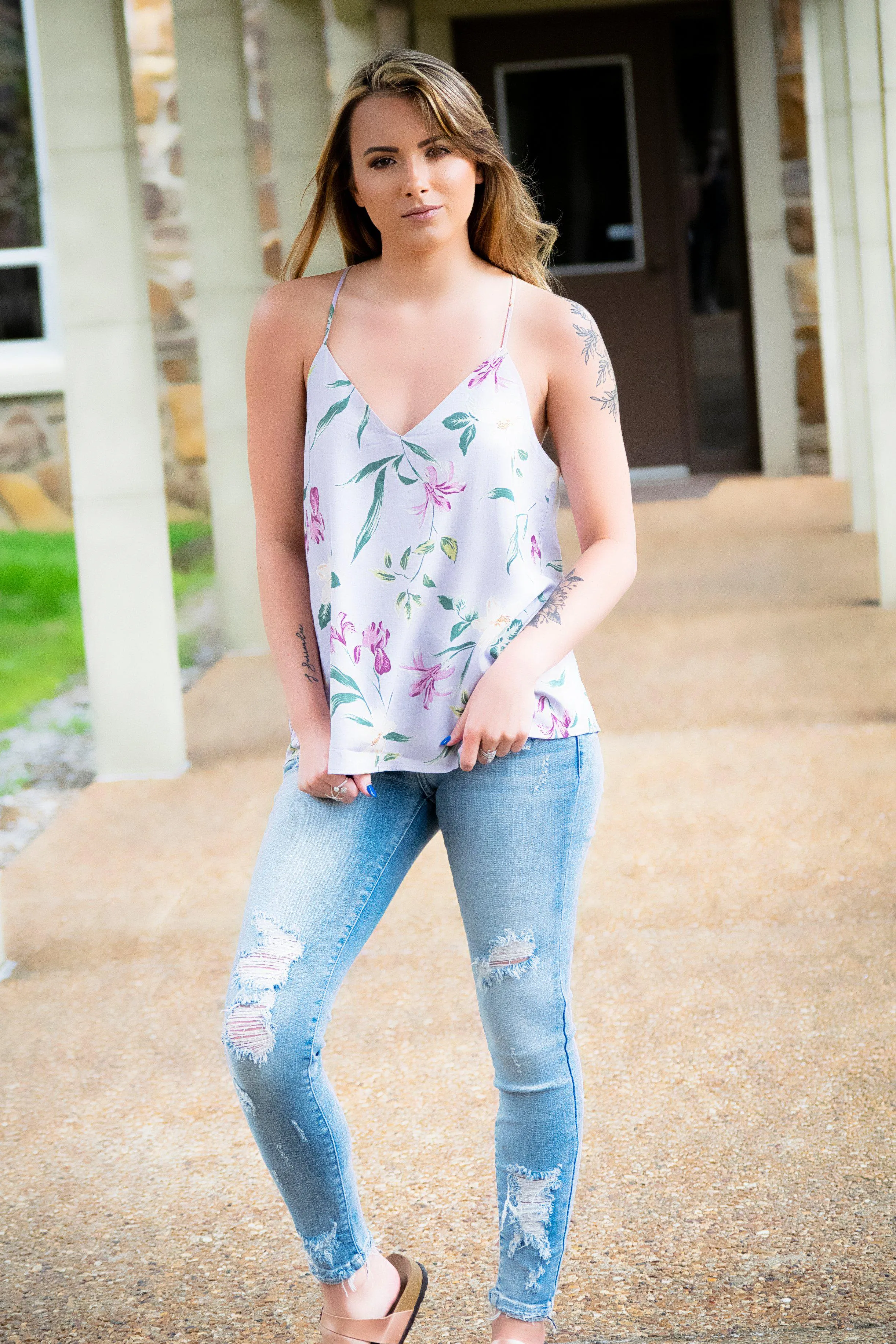 The Lillian Tank- Lilac