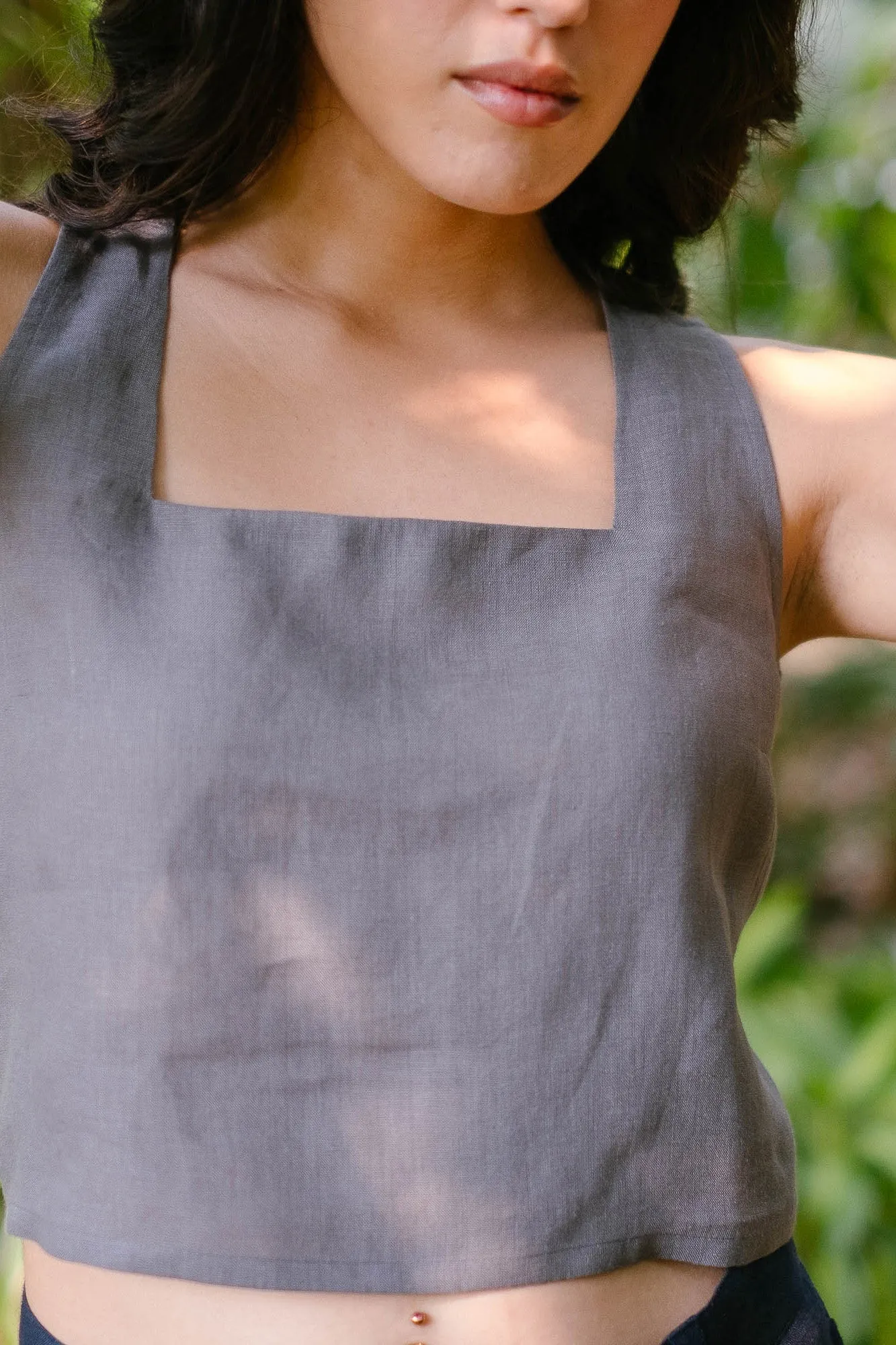 The Linen Crop Tank