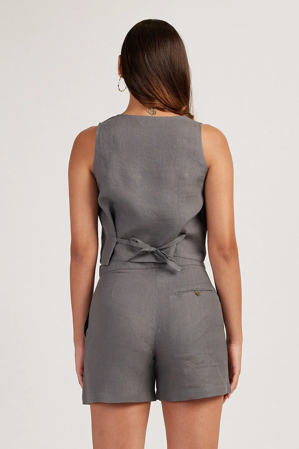 The Linen Crop Tank