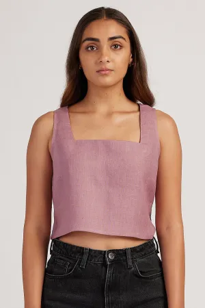 The Linen Crop Tank